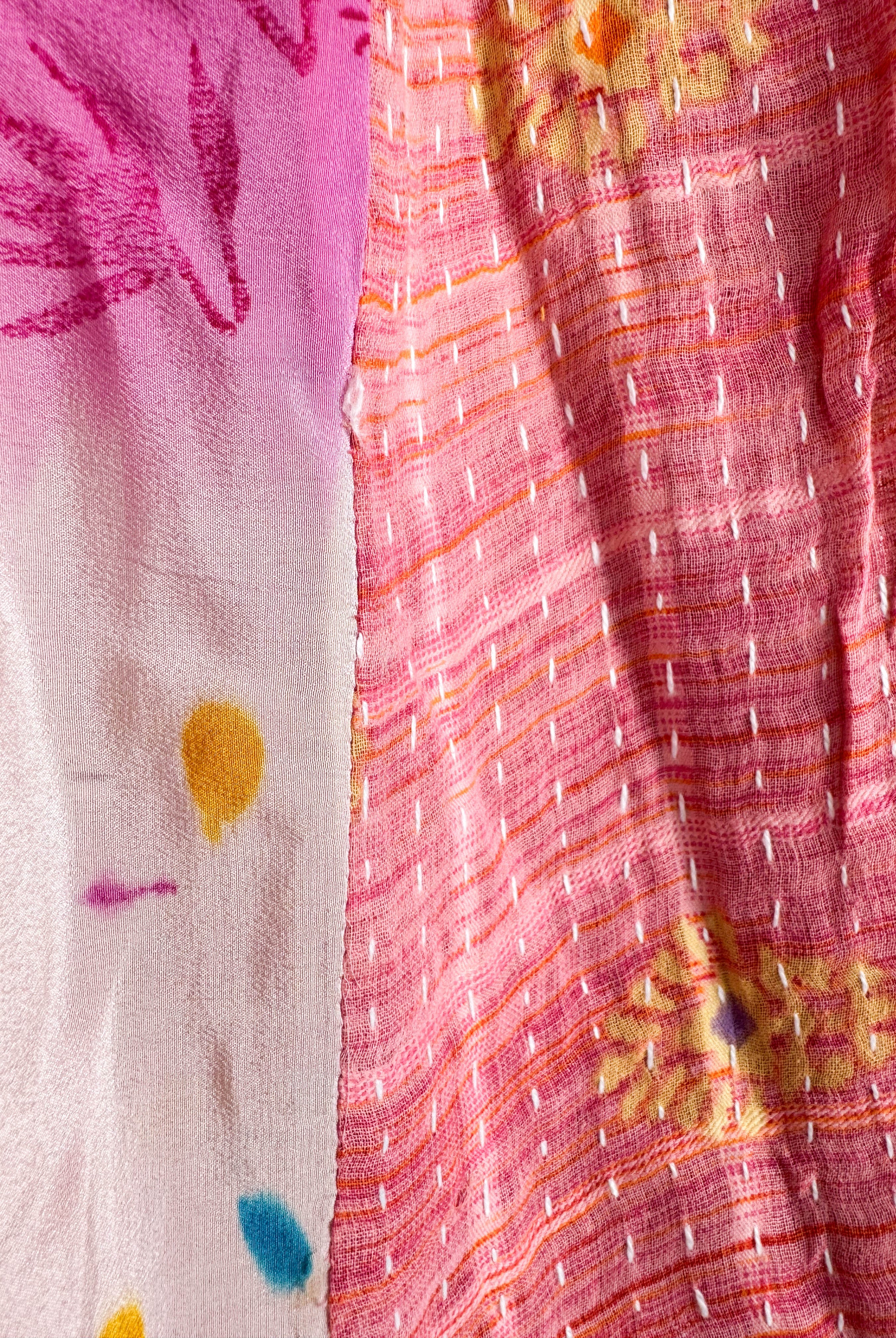 Open front silk vest - Love Protect Sustain