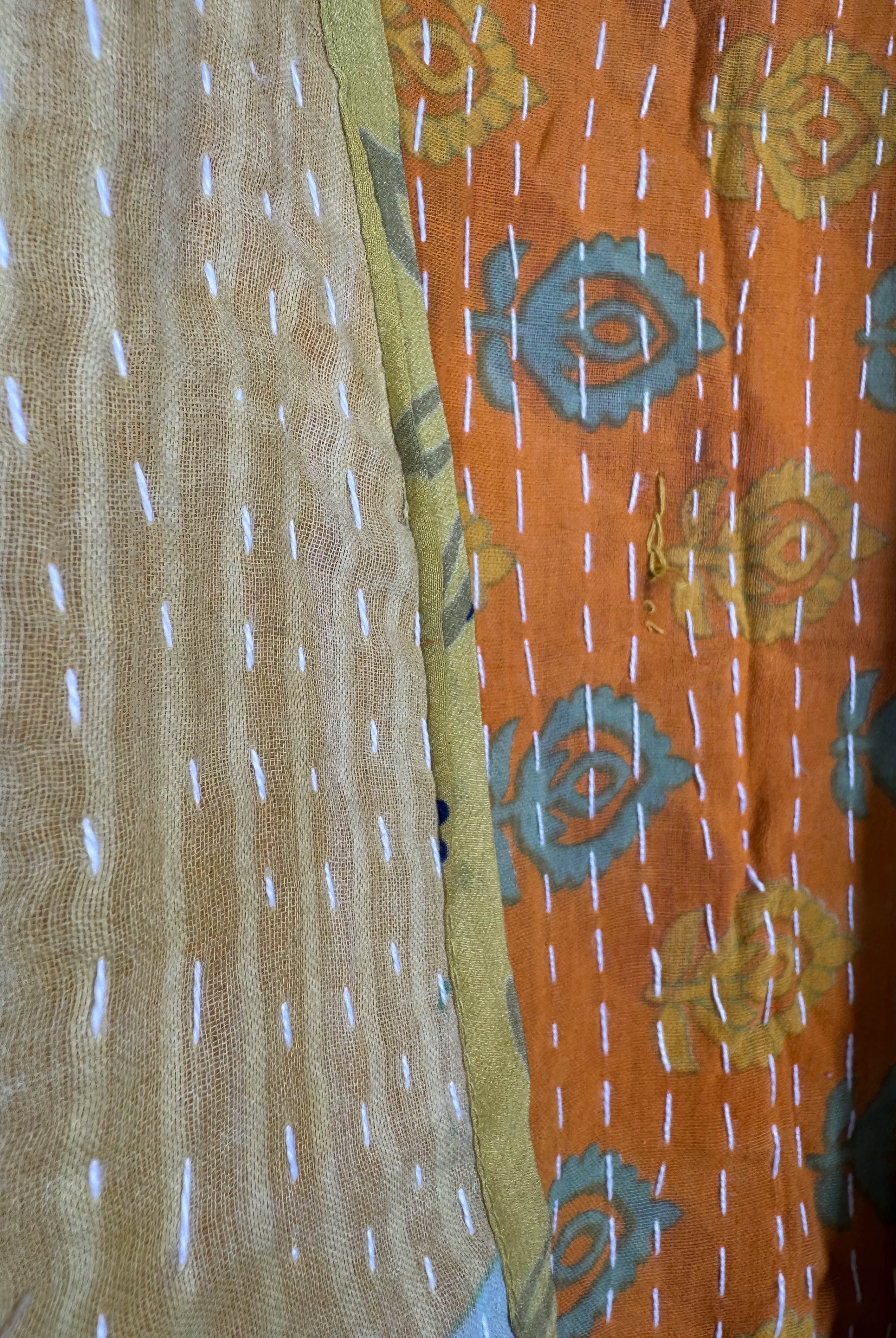 Open front silk vest - Love Protect Sustain