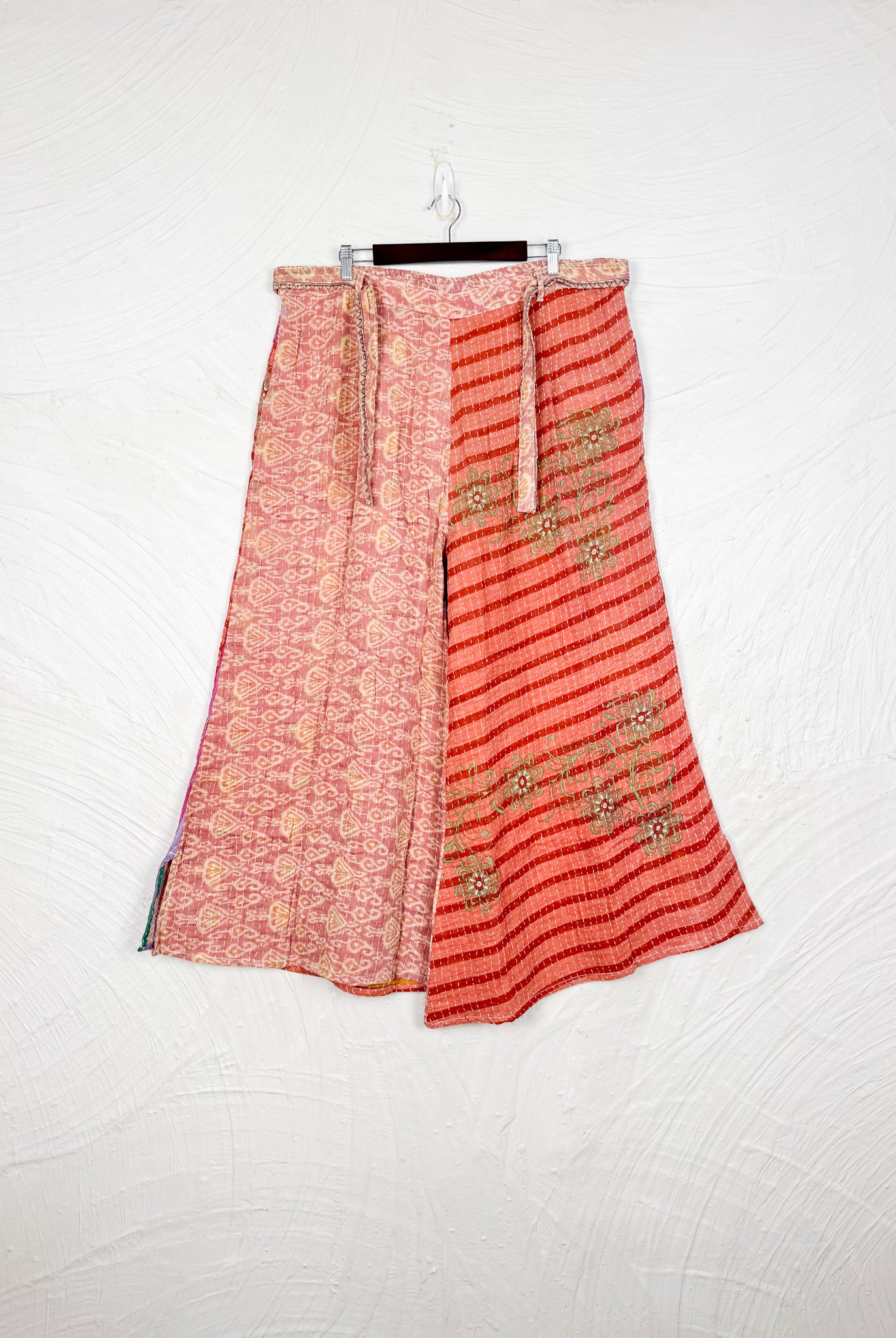 Orange Kantha Pants - Love Protect Sustain