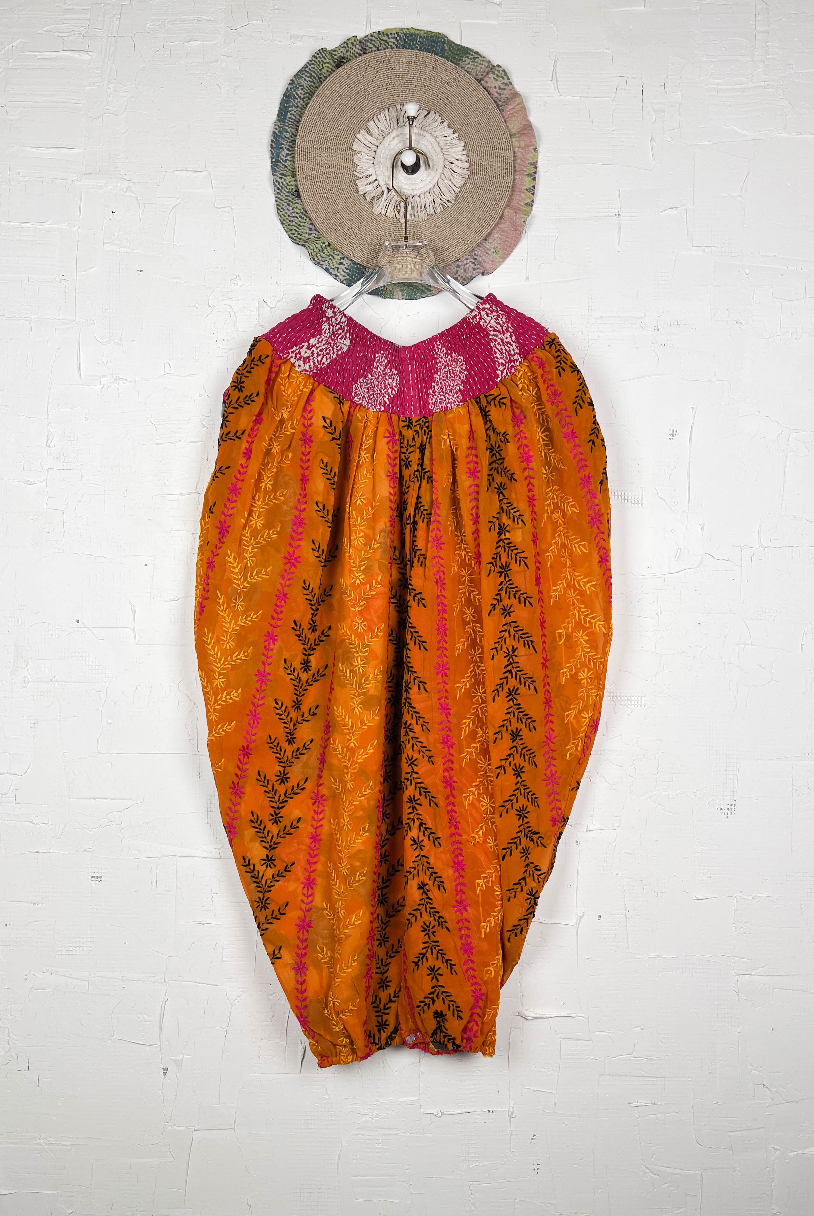 Orange boho pants - Love Protect Sustain