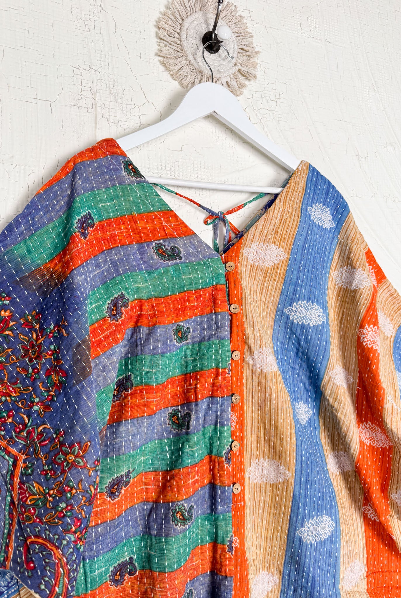 Over sized Kantha romper - Love Protect Sustain