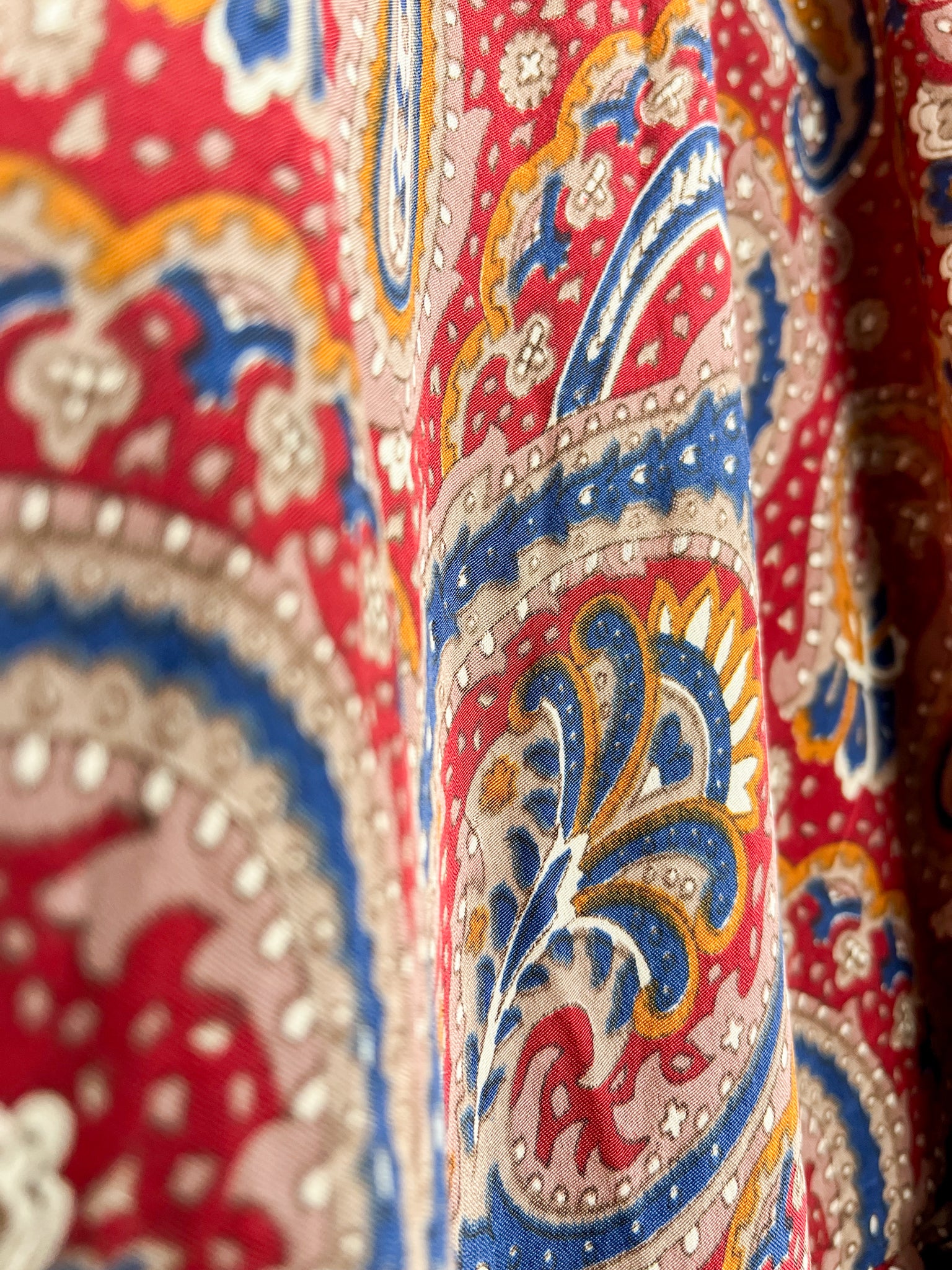 Paisley Print Silk Dress - Love Protect Sustain