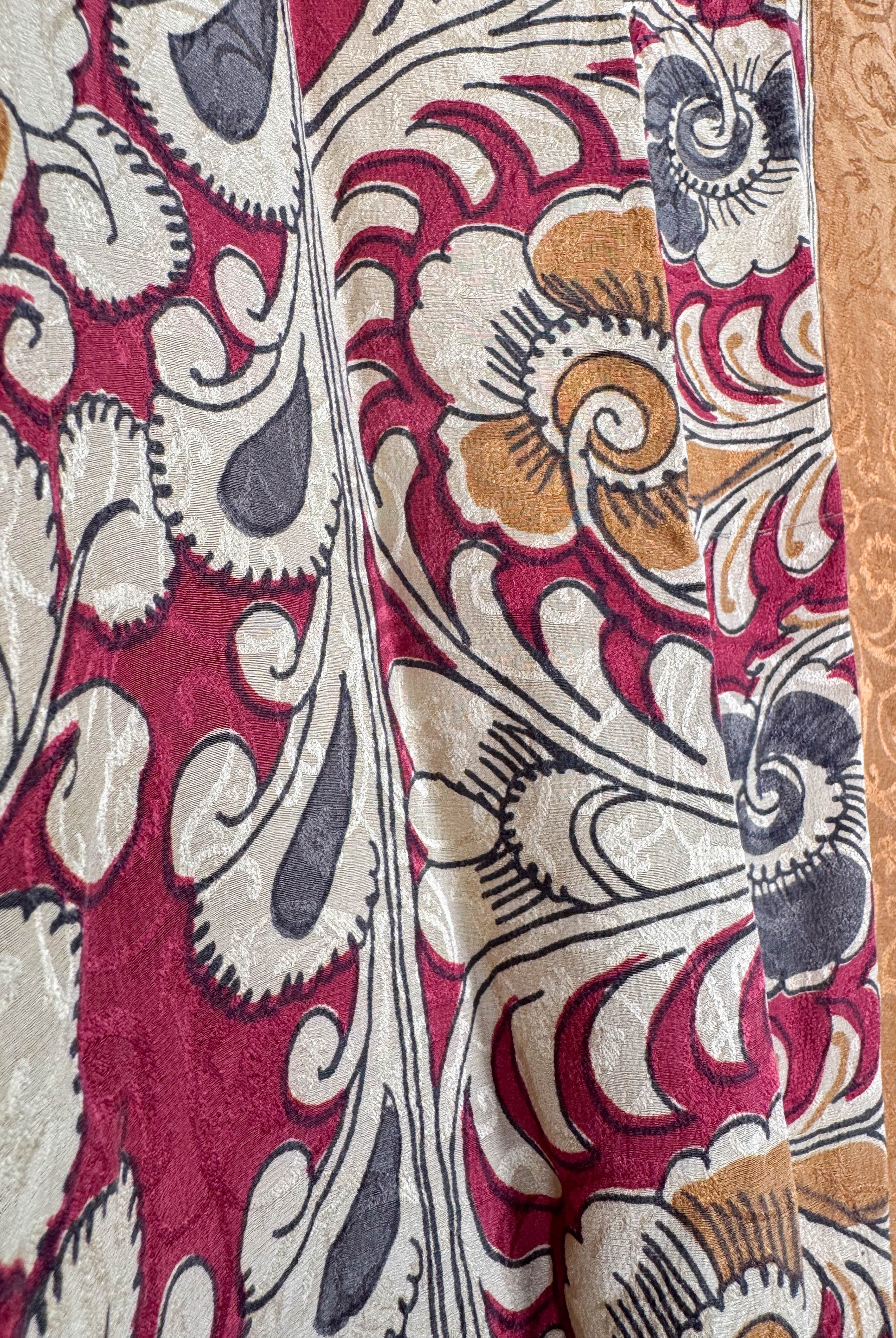 Paisley print silk dress - Love Protect Sustain