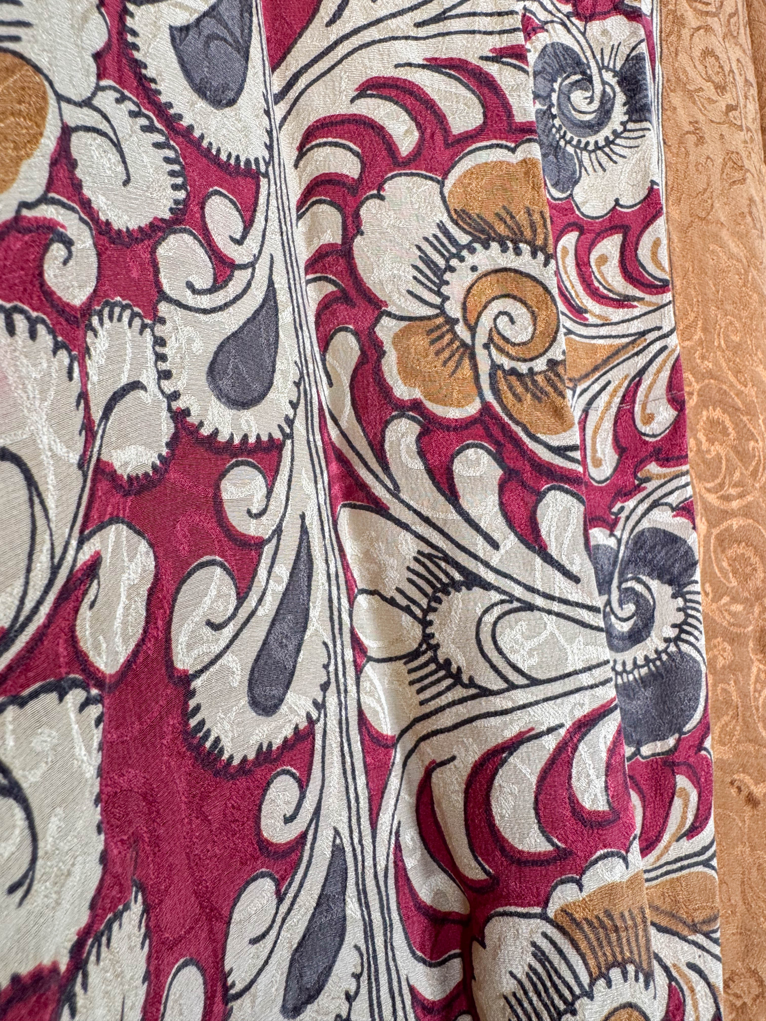 Paisley print silk dress - Love Protect Sustain