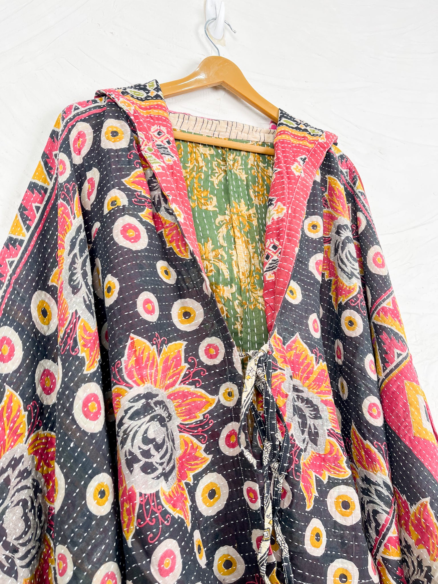 Patchwork Kantha Poncho - Love Protect Sustain