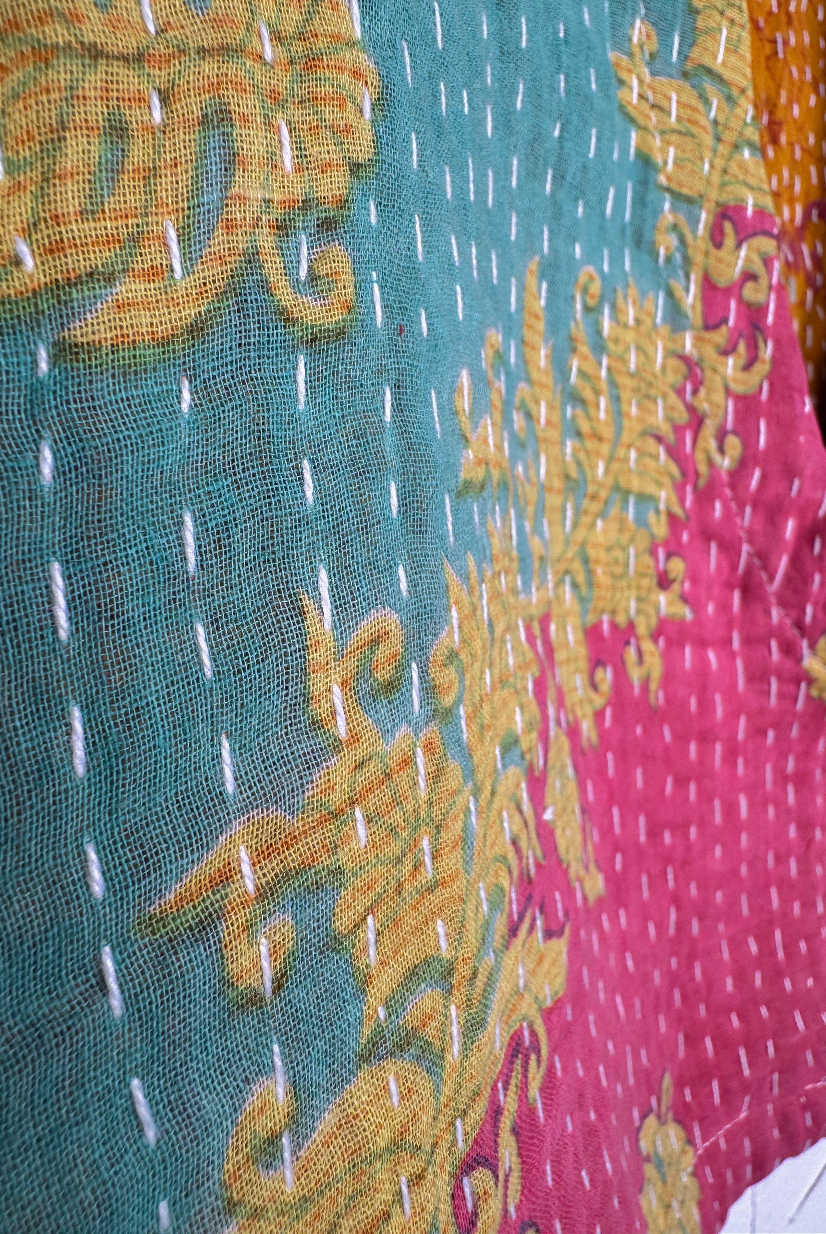 Patchwork Kantha top - Love Protect Sustain