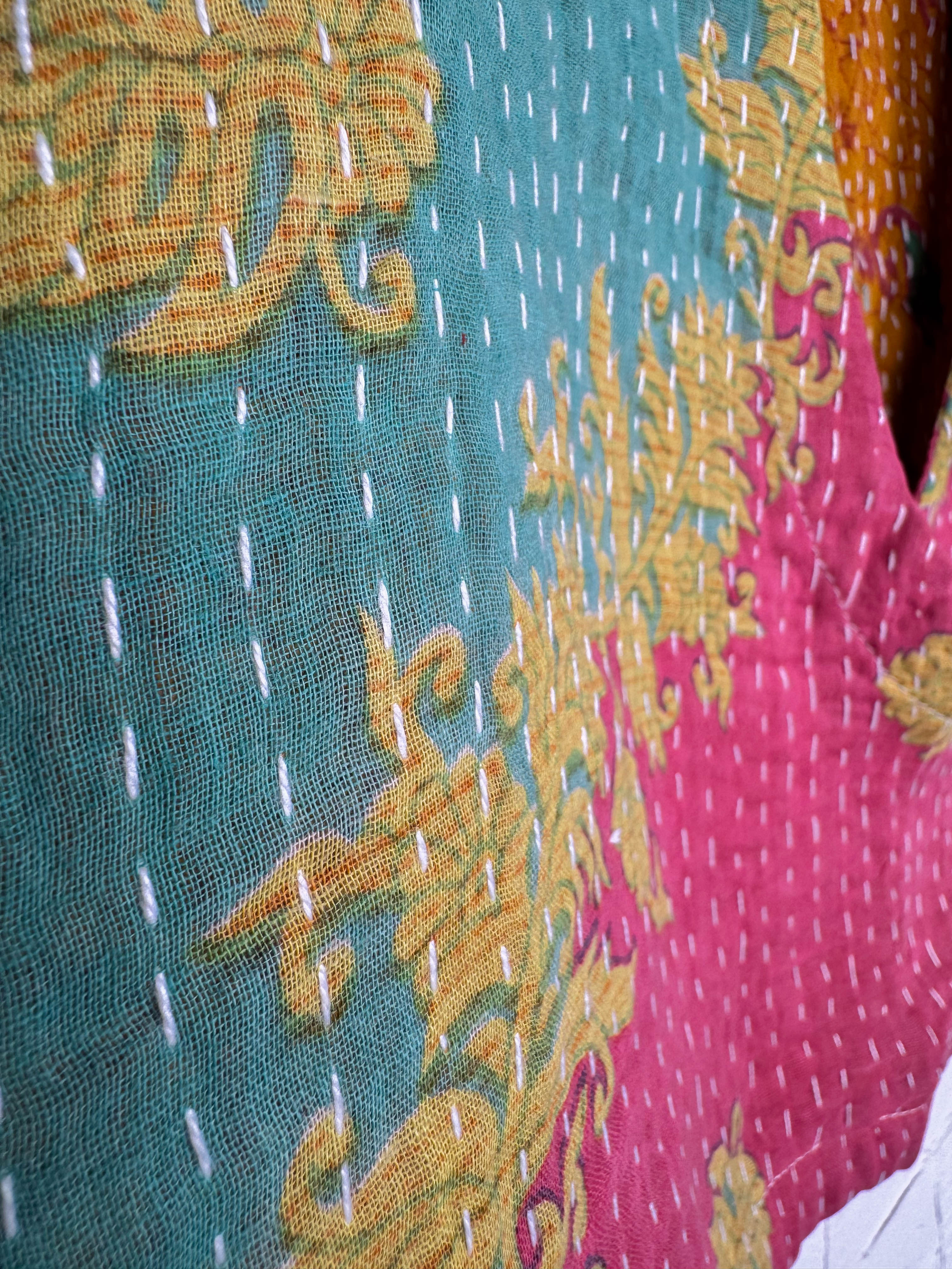 Patchwork Kantha top - Love Protect Sustain