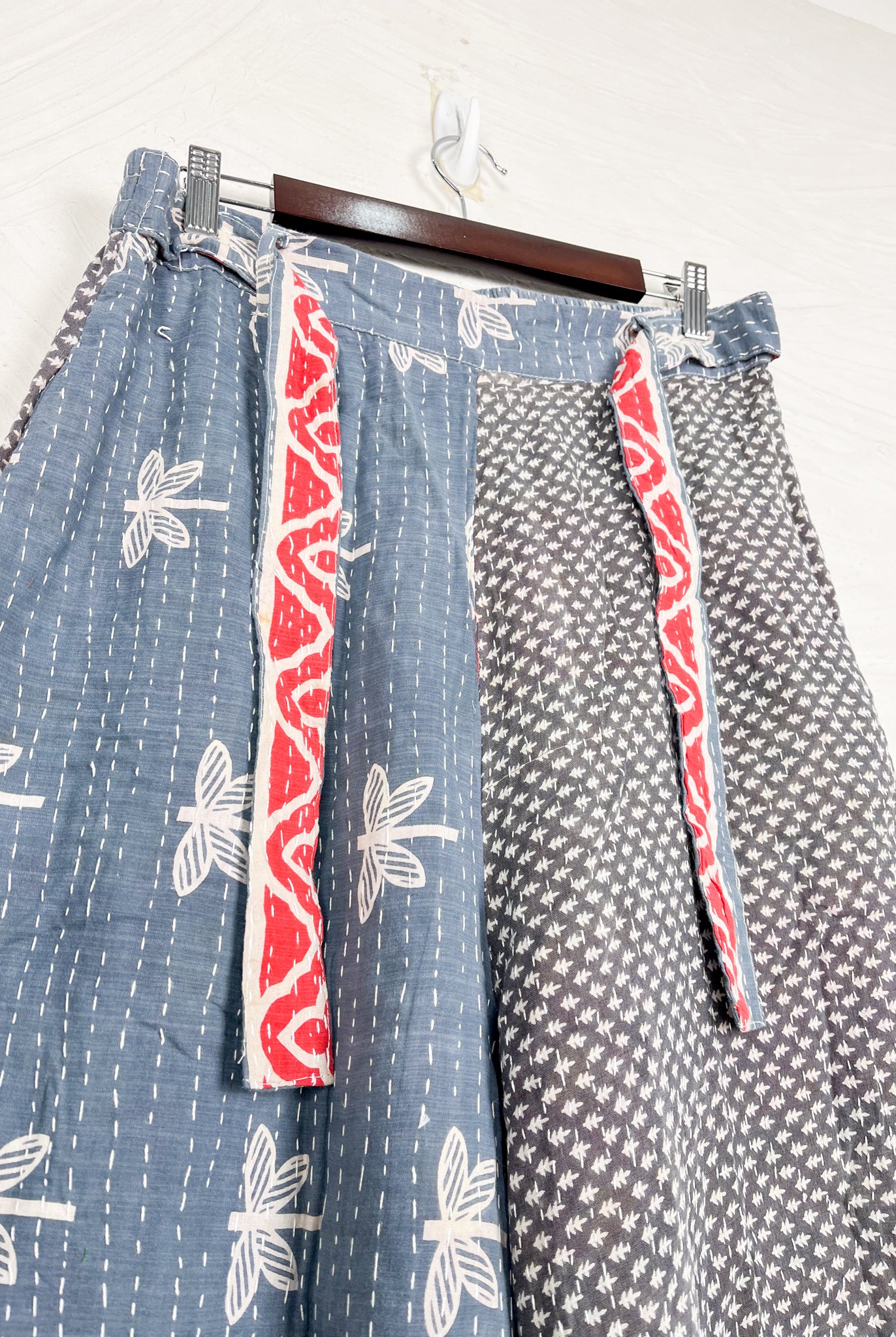 Patchwork Medium Size Pants - Love Protect Sustain