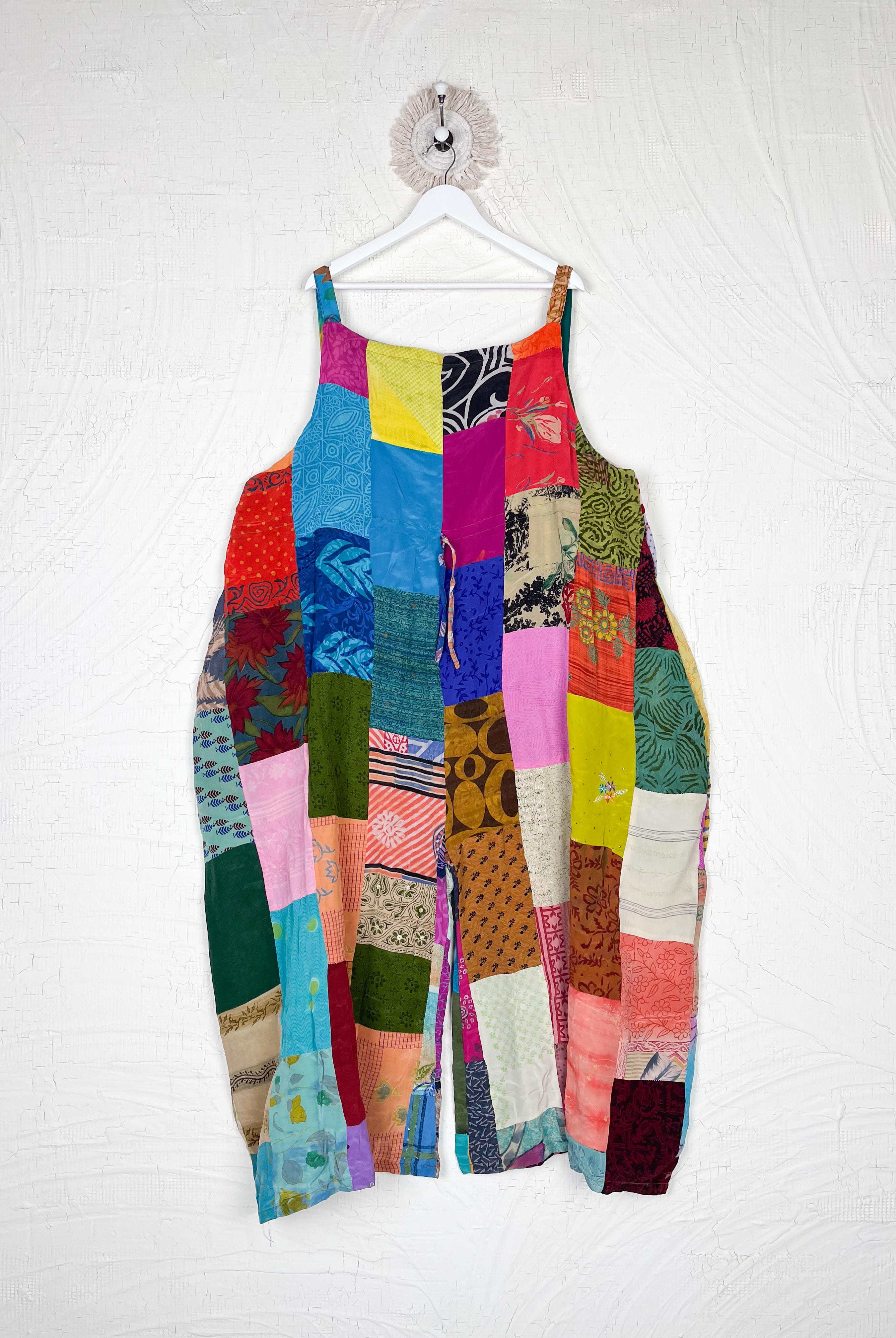 Patchwork Silk Jumpsuit - Love Protect Sustain