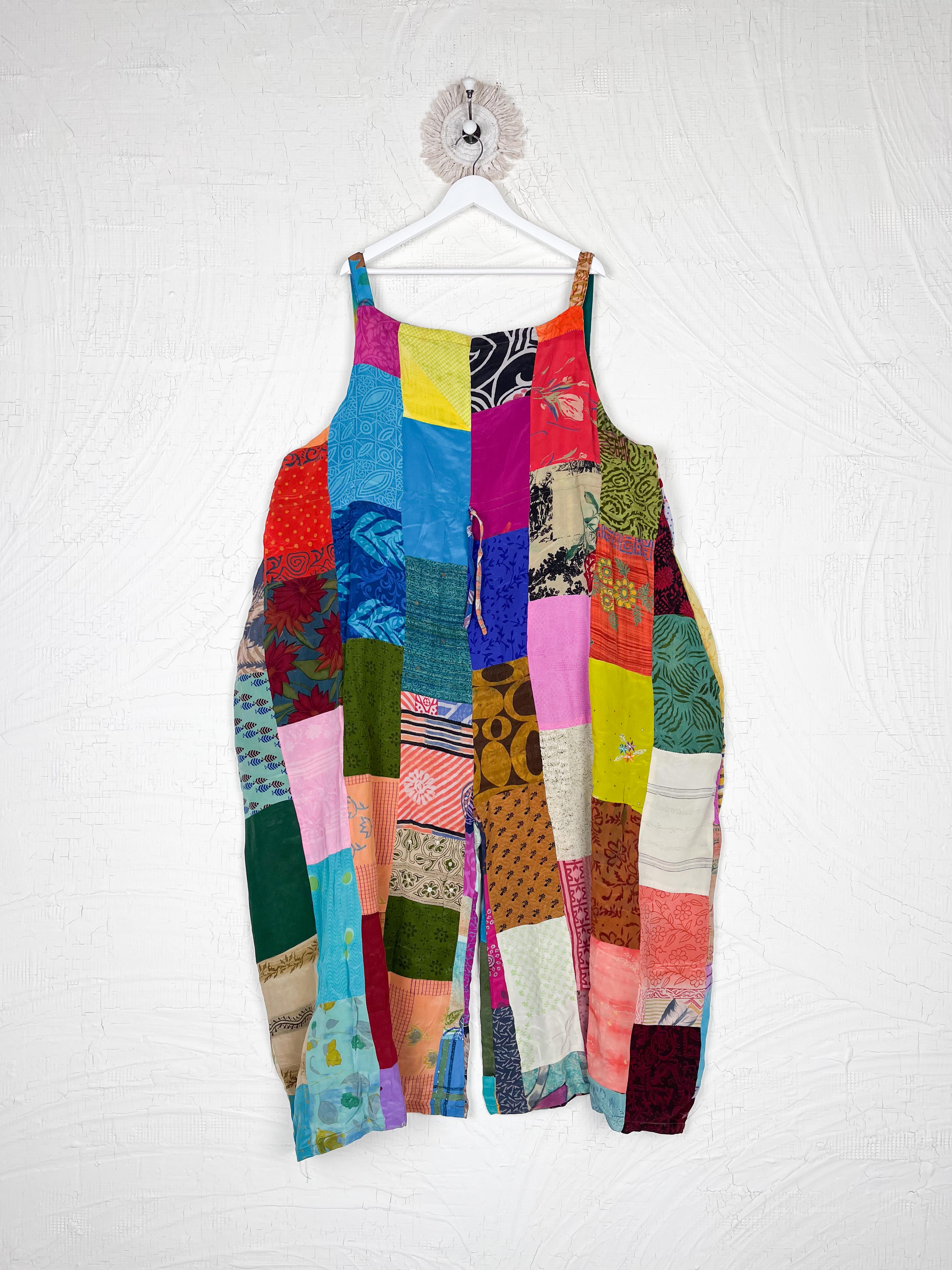 Patchwork Silk Jumpsuit - Love Protect Sustain