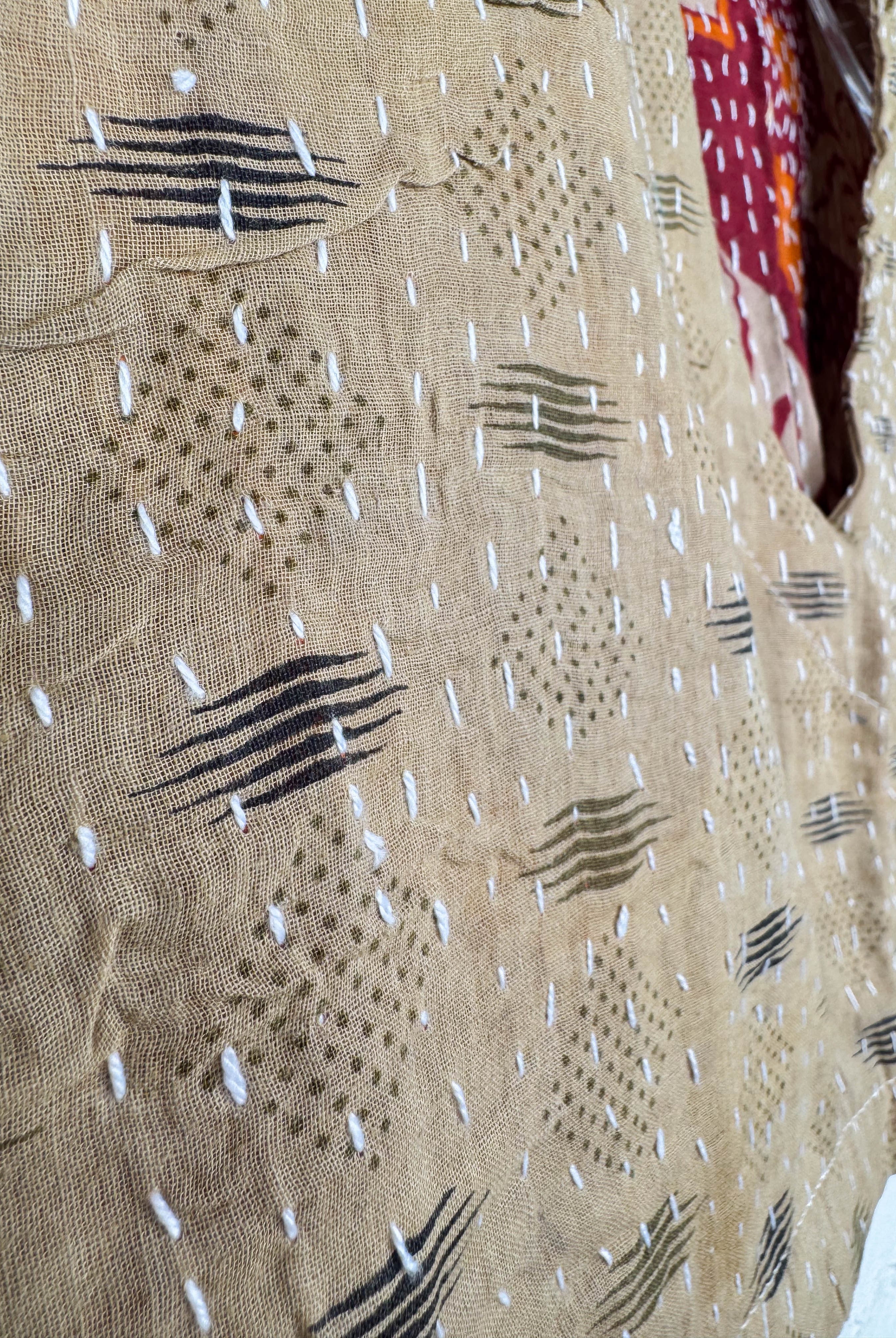 Patchwork crop top - Love Protect Sustain