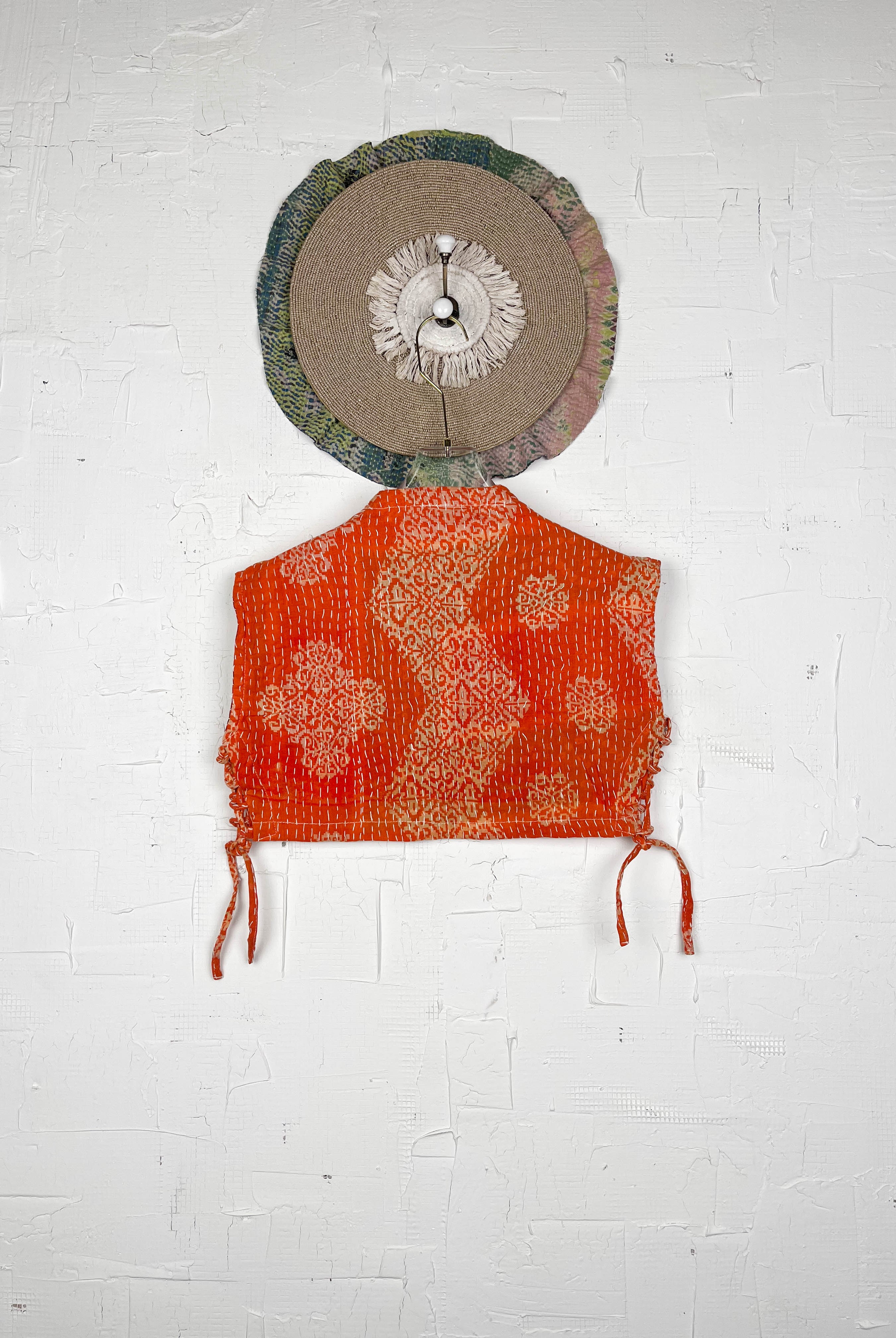 Patchwork crop top - Love Protect Sustain