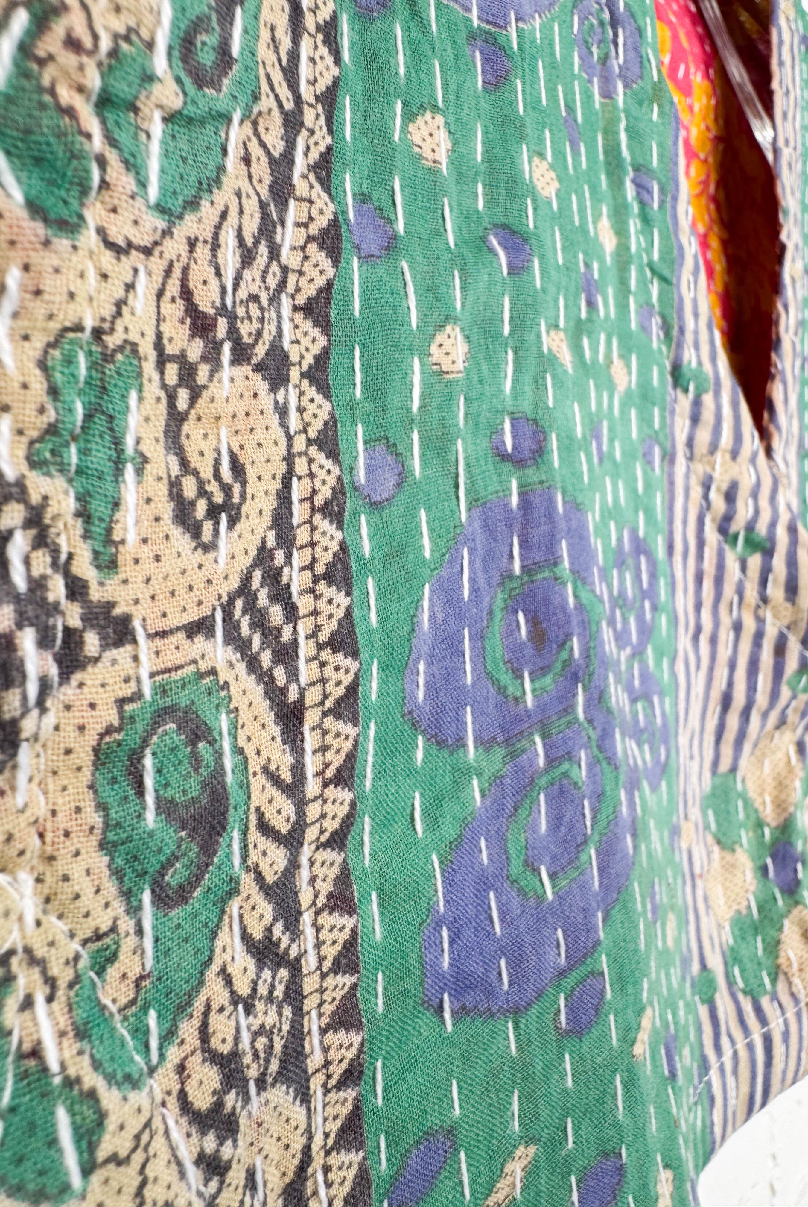 Patchwork crop top - Love Protect Sustain