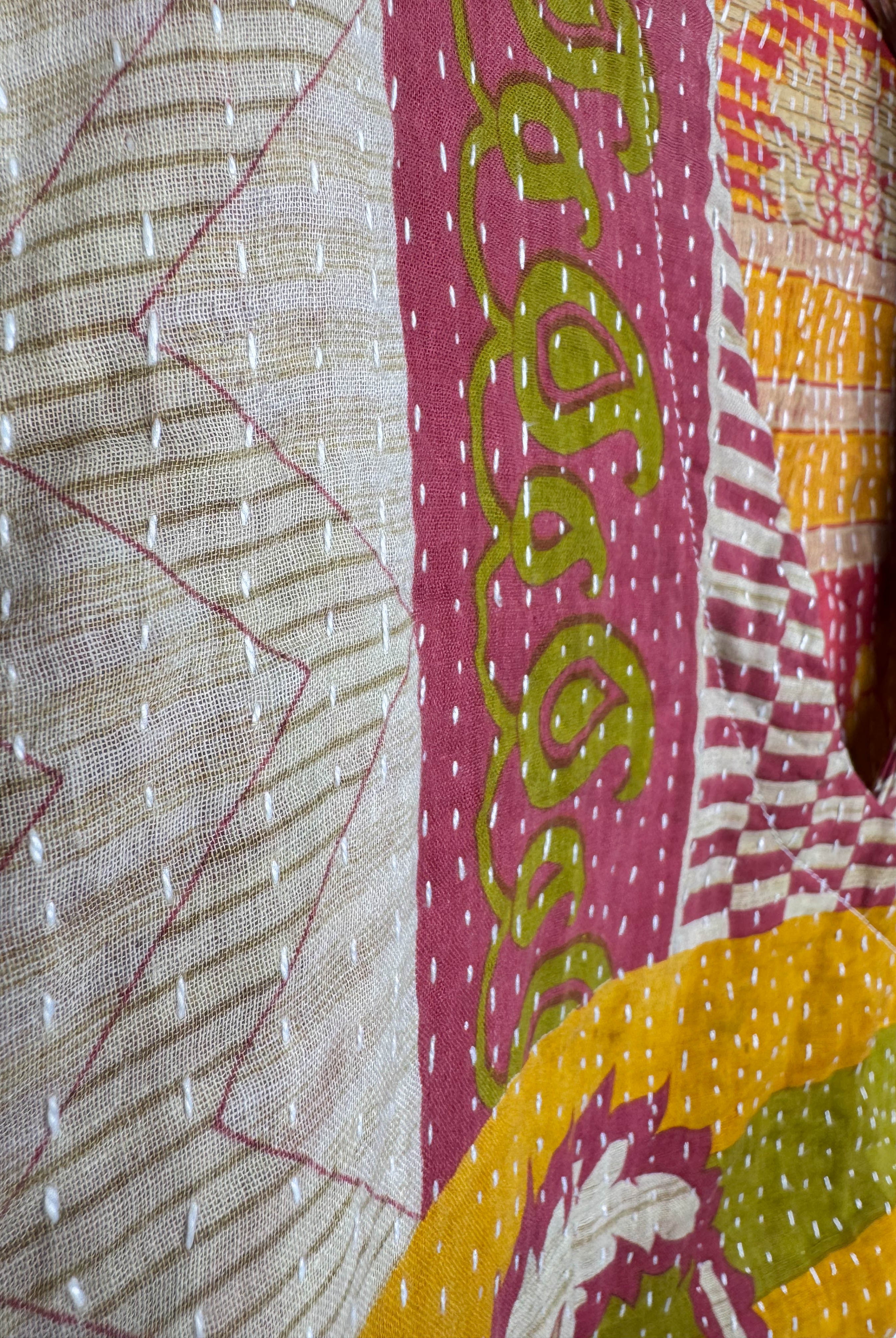 Patchwork crop top - Love Protect Sustain