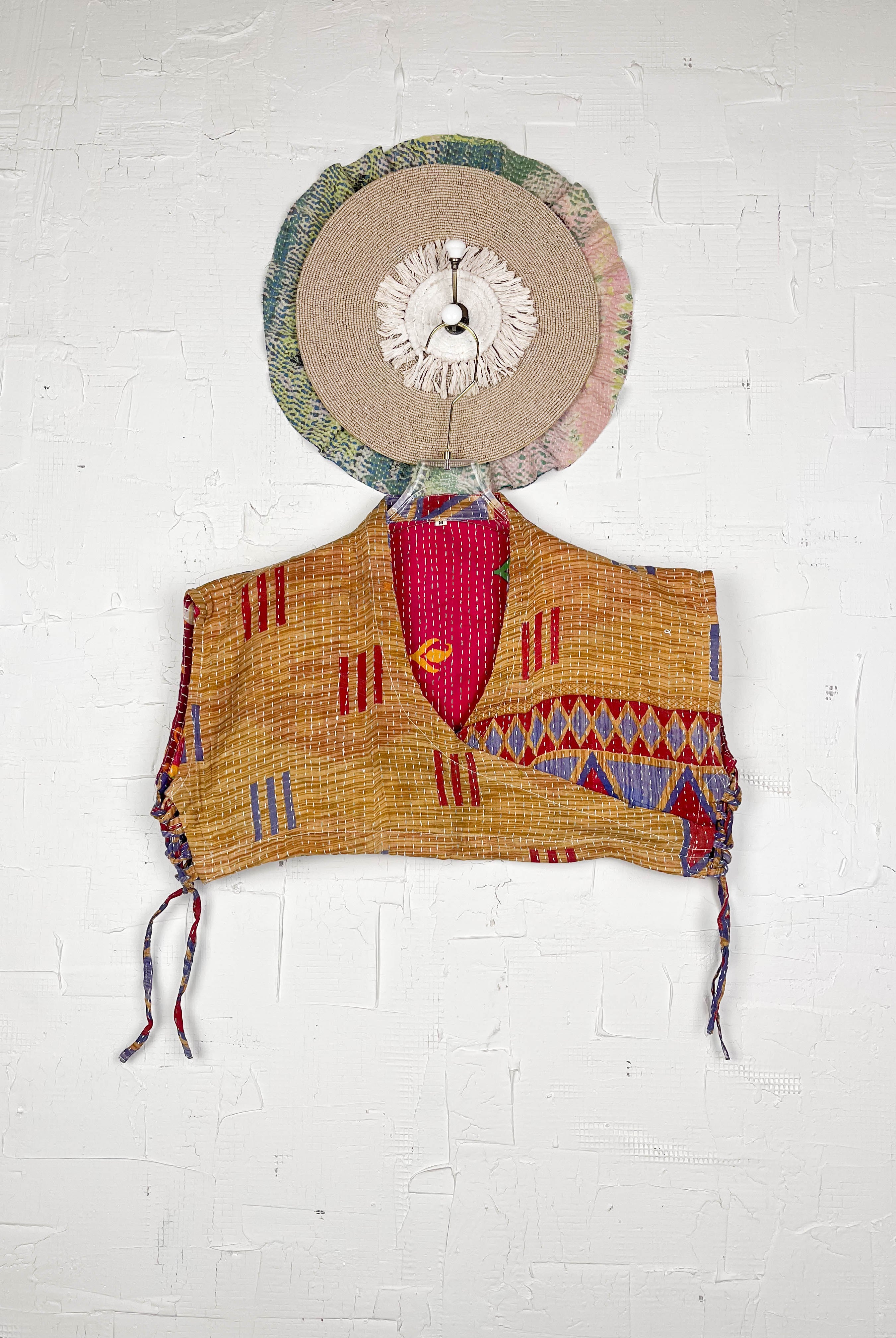 Patchwork crop top - Love Protect Sustain