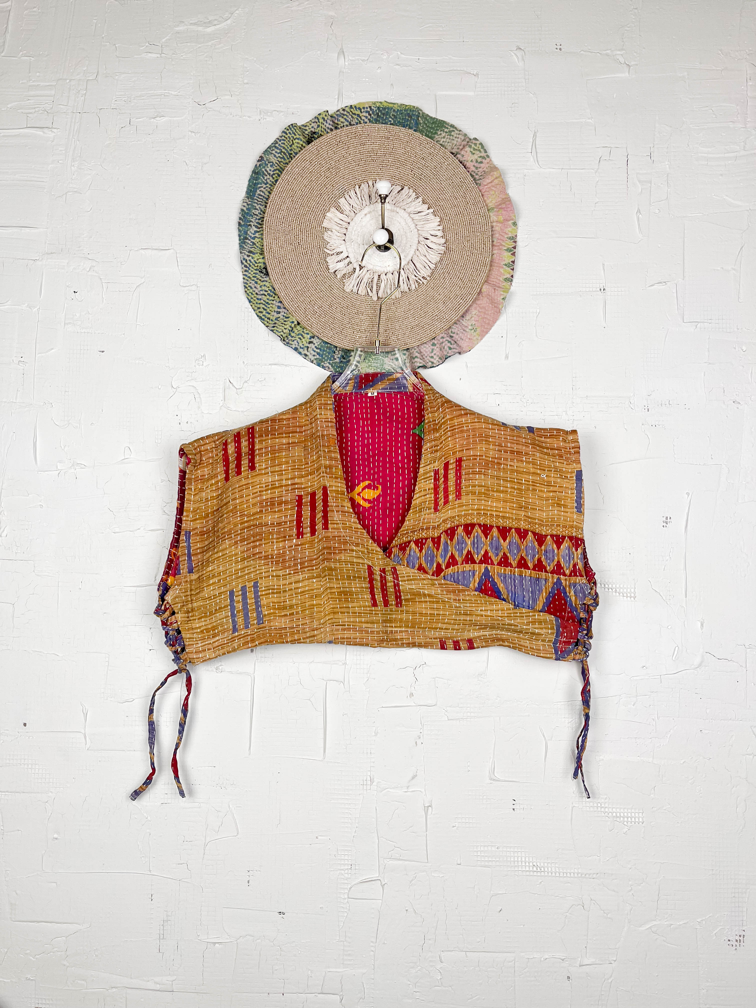 Patchwork crop top - Love Protect Sustain