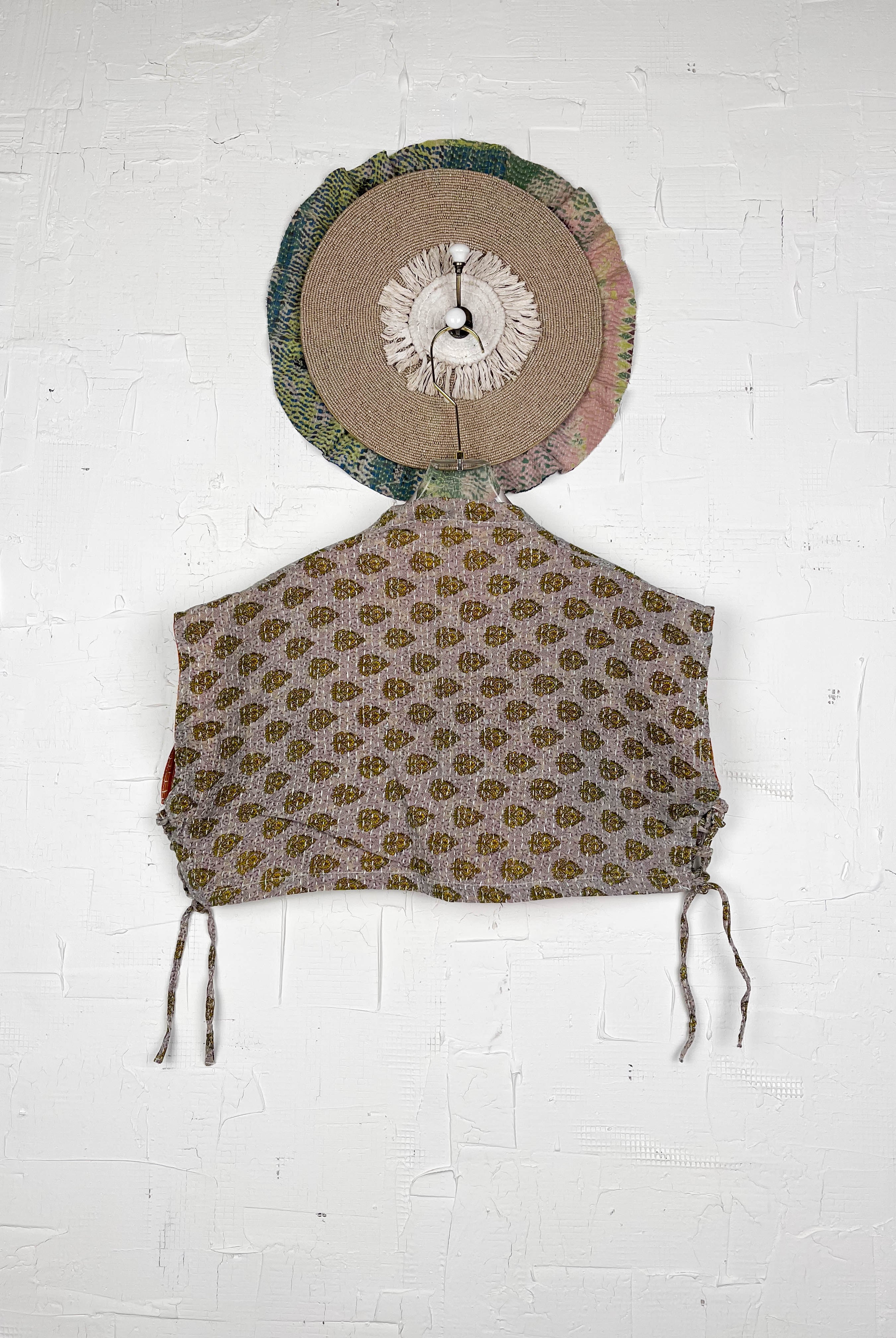 Patchwork crop top - Love Protect Sustain