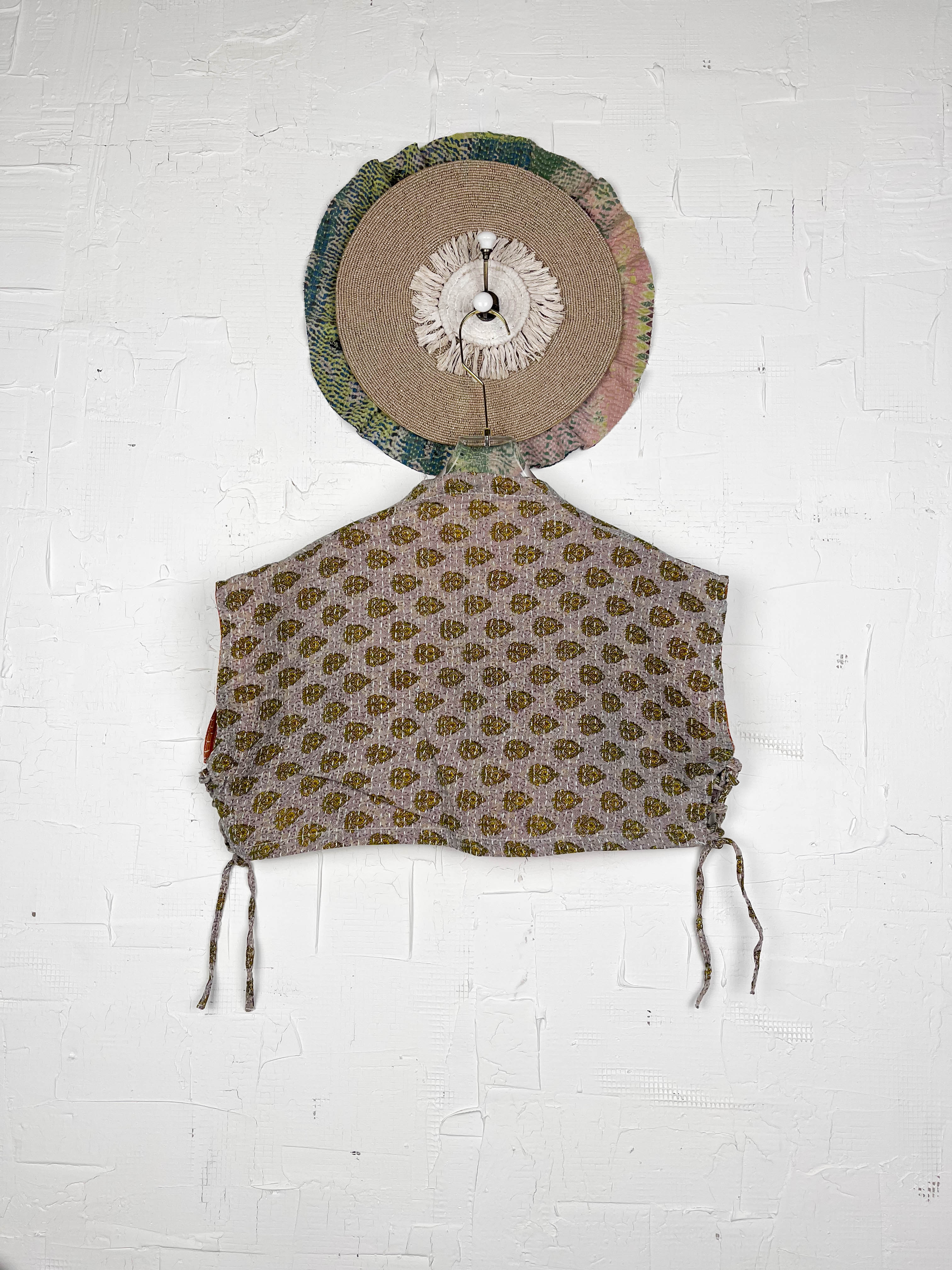 Patchwork crop top - Love Protect Sustain