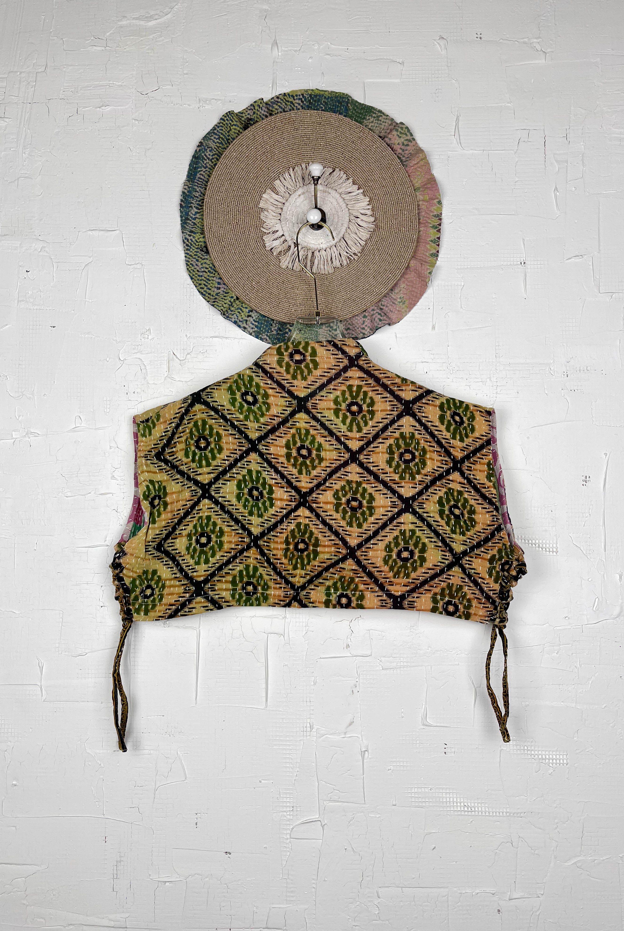 Patchwork crop top - Love Protect Sustain