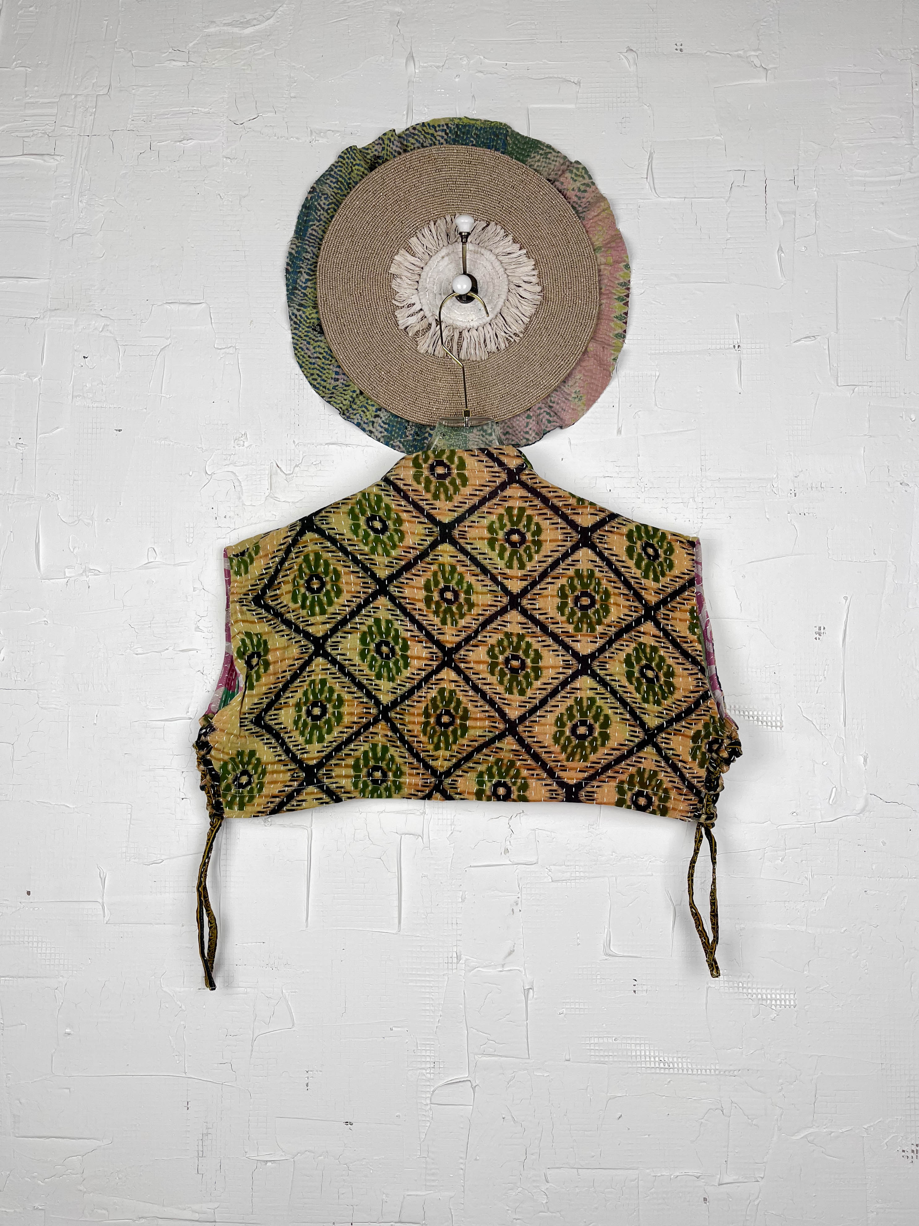 Patchwork crop top - Love Protect Sustain