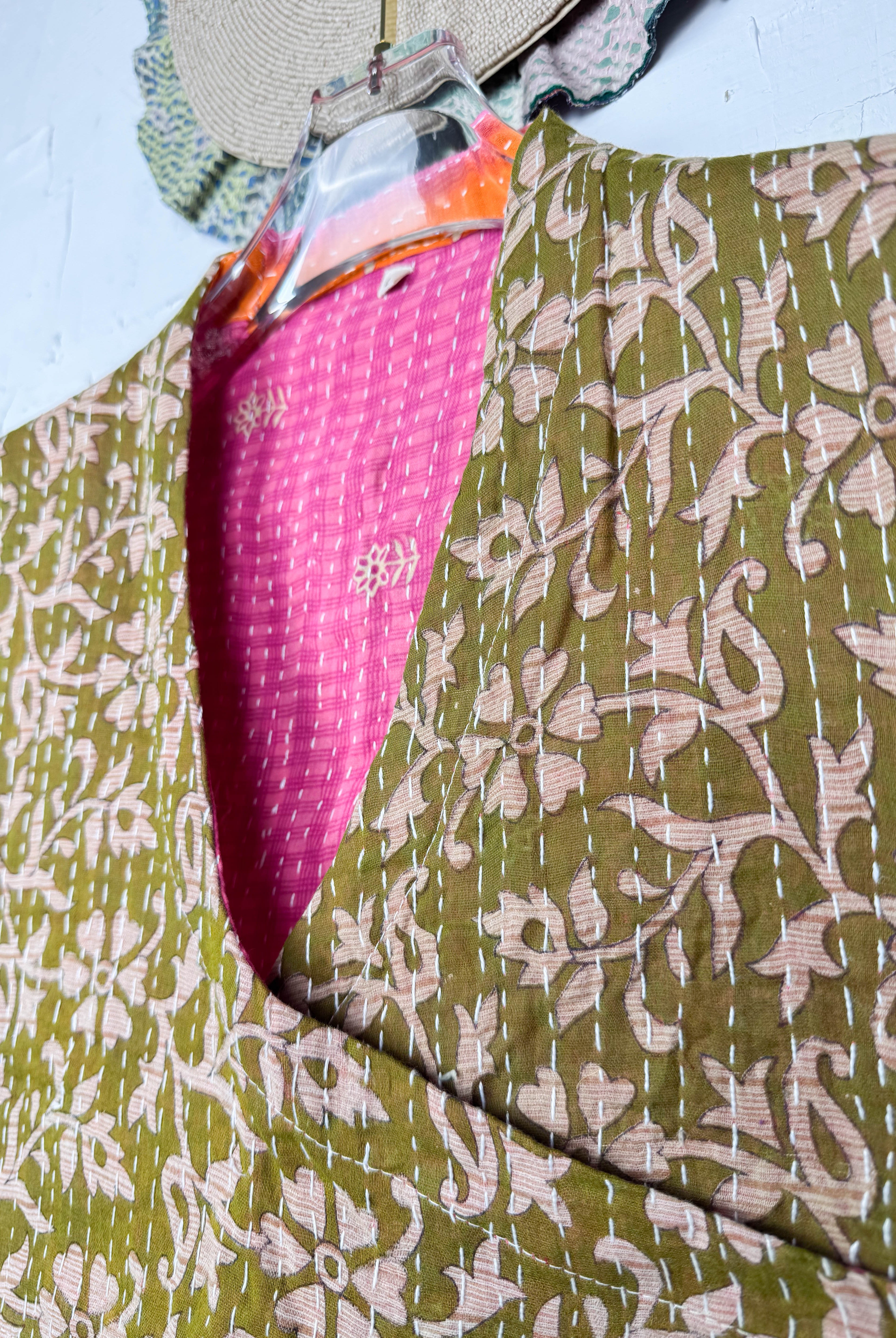 Patchwork crop top - Love Protect Sustain