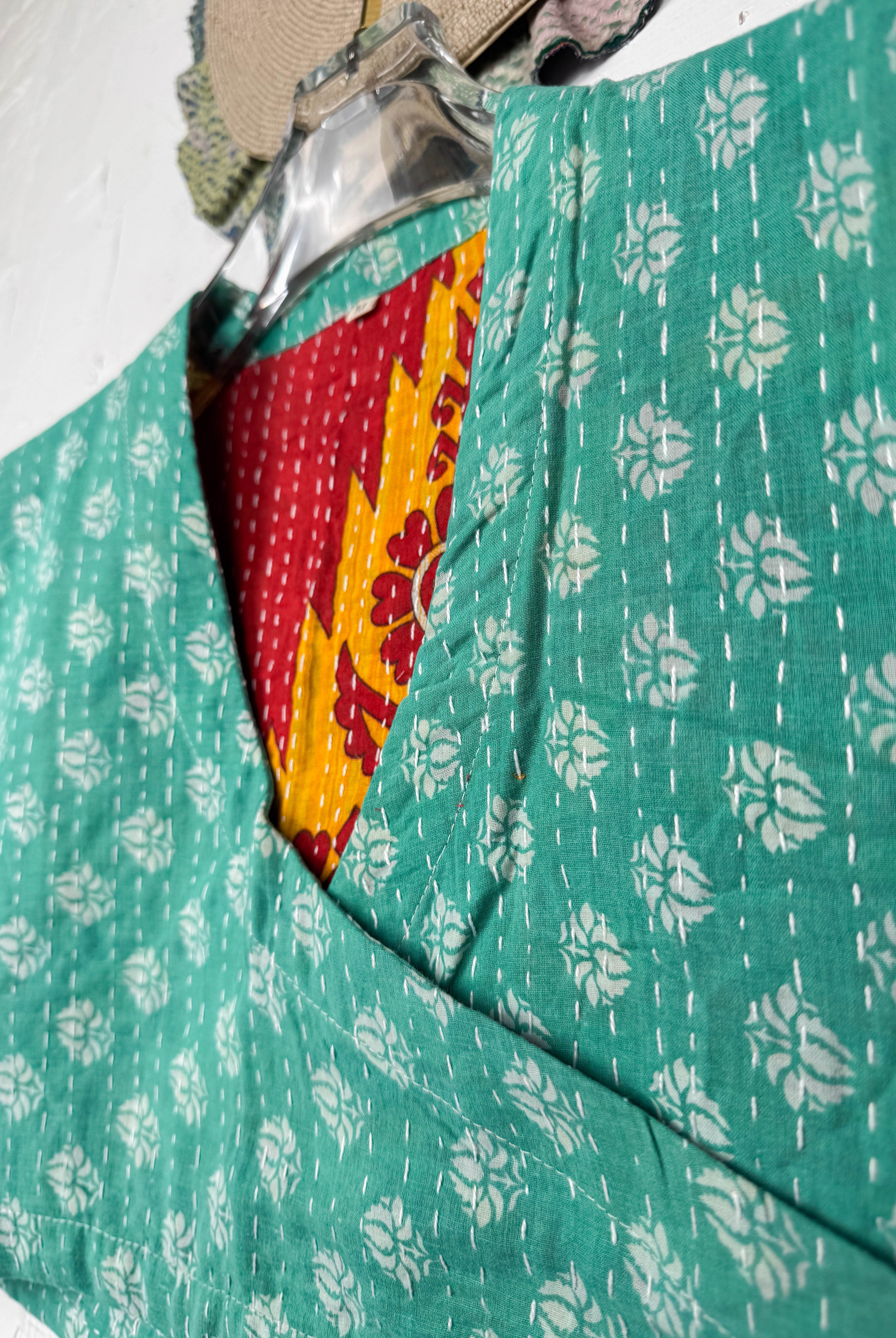 Patchwork crop top - Love Protect Sustain