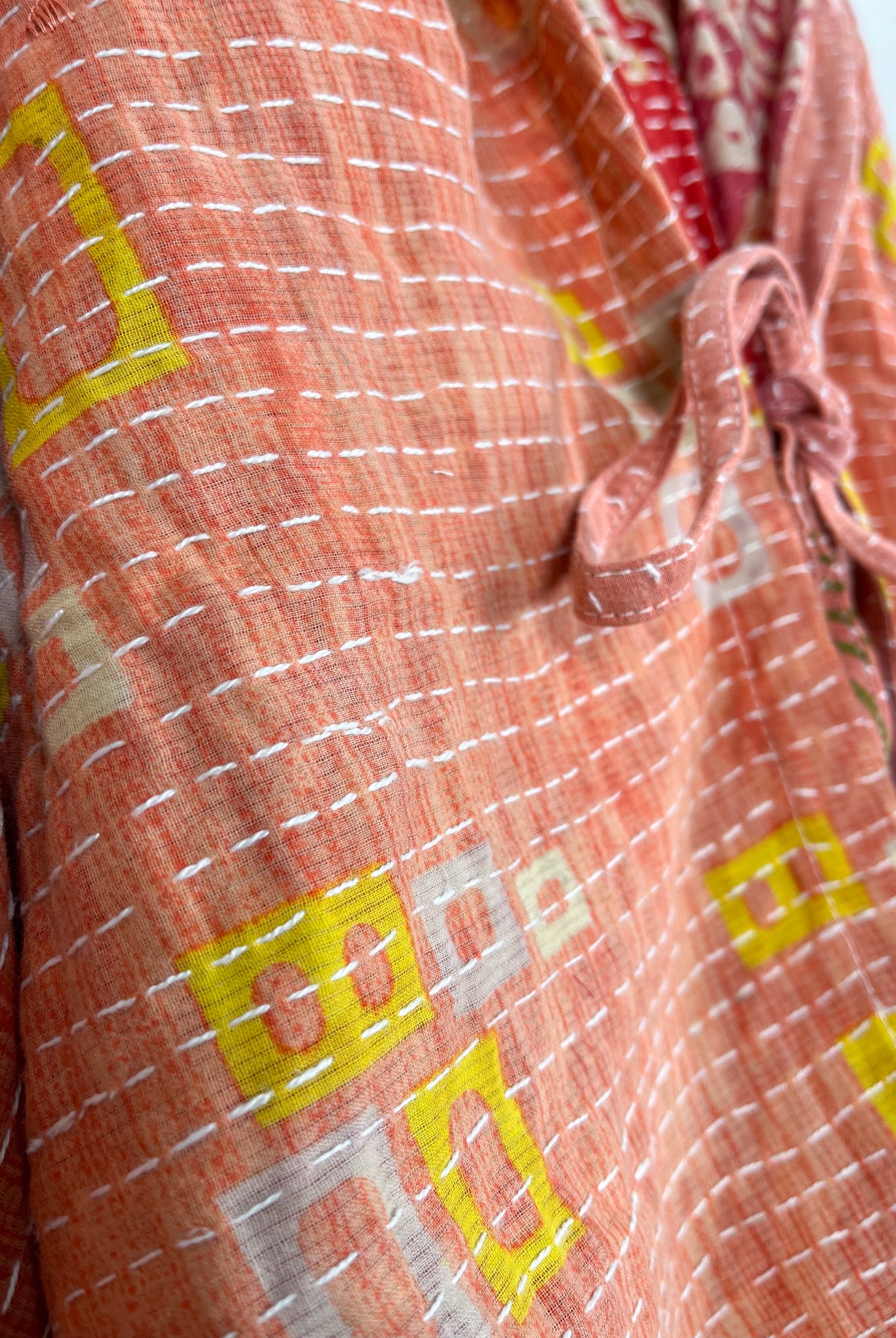 Patchwork kantha poncho - Love Protect Sustain