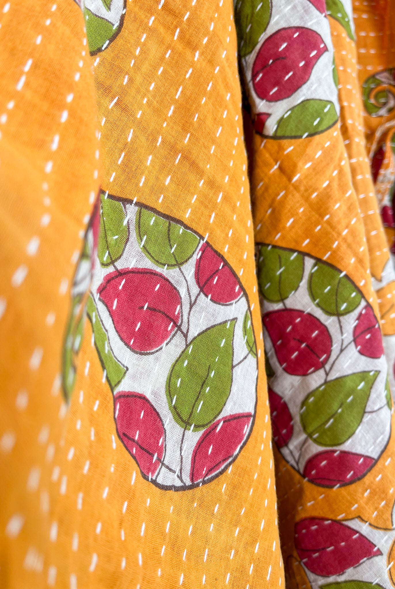 Patchwork kantha poncho - Love Protect Sustain