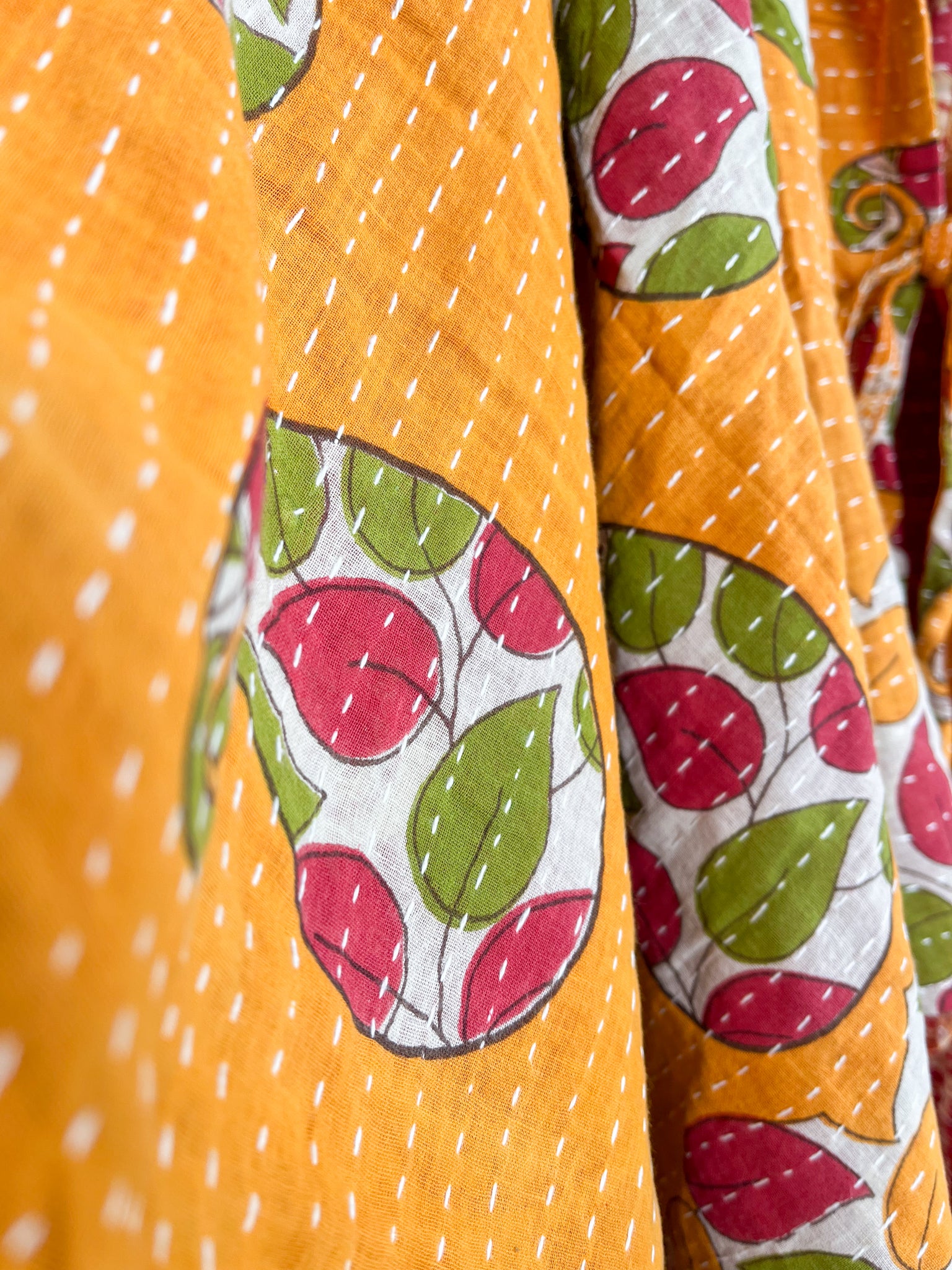 Patchwork kantha poncho - Love Protect Sustain