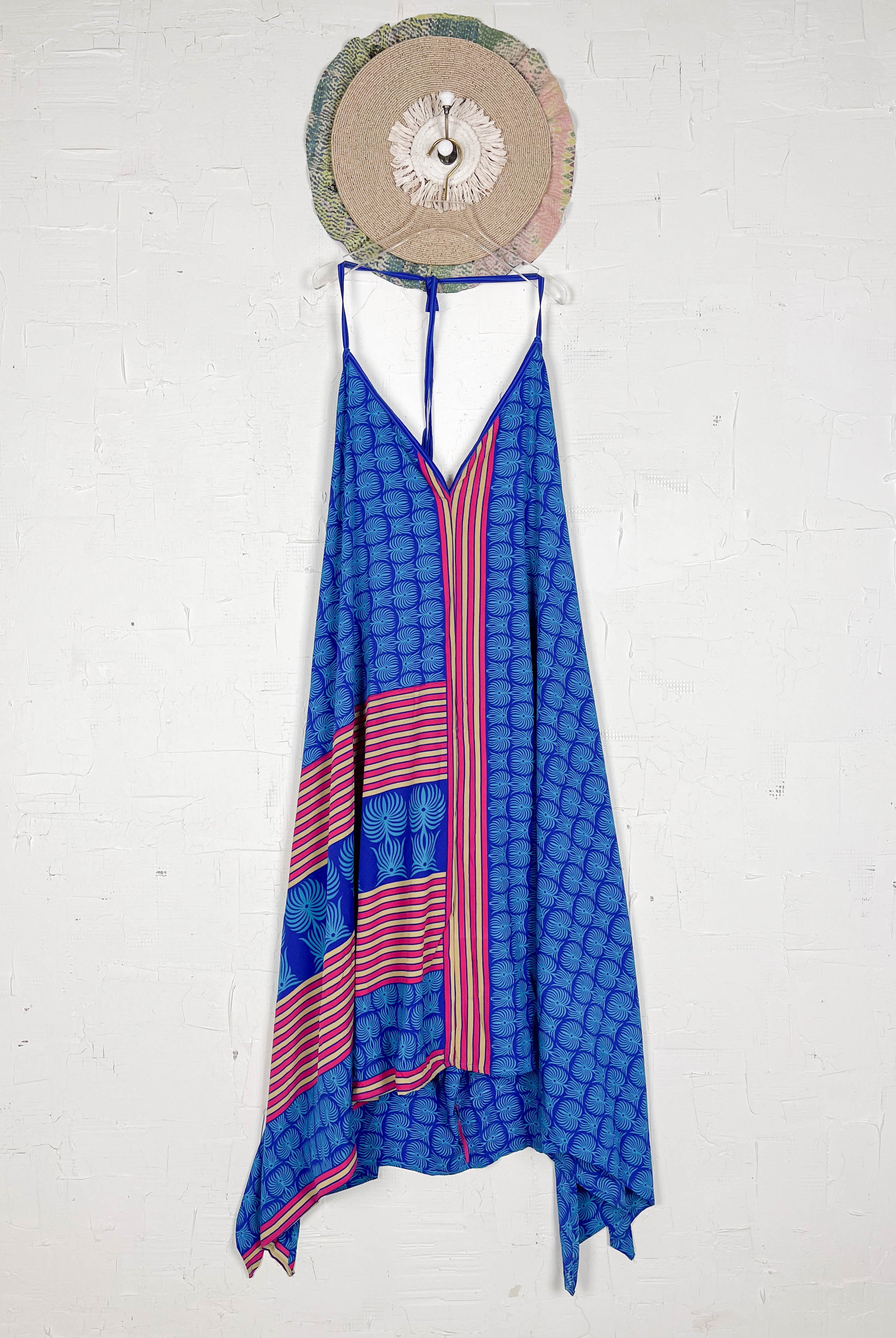 Patchwork silk dress - Love Protect Sustain