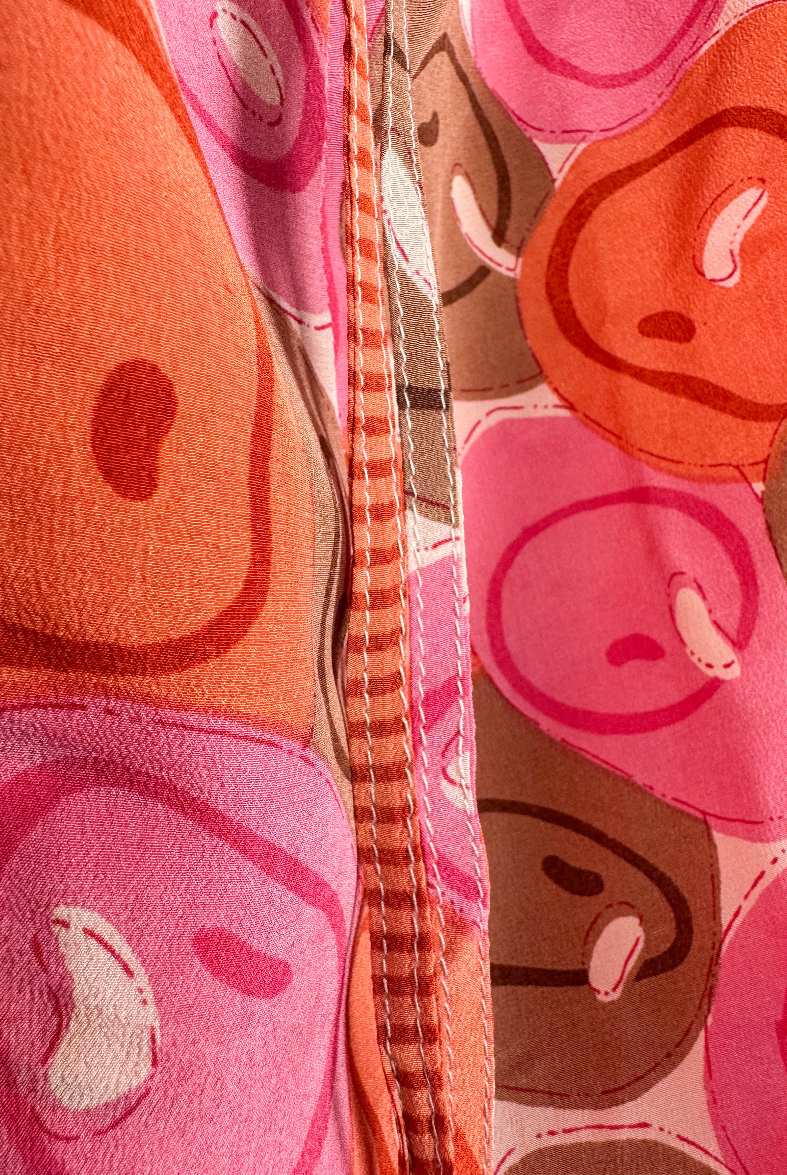 Patchwork silk dress - Love Protect Sustain