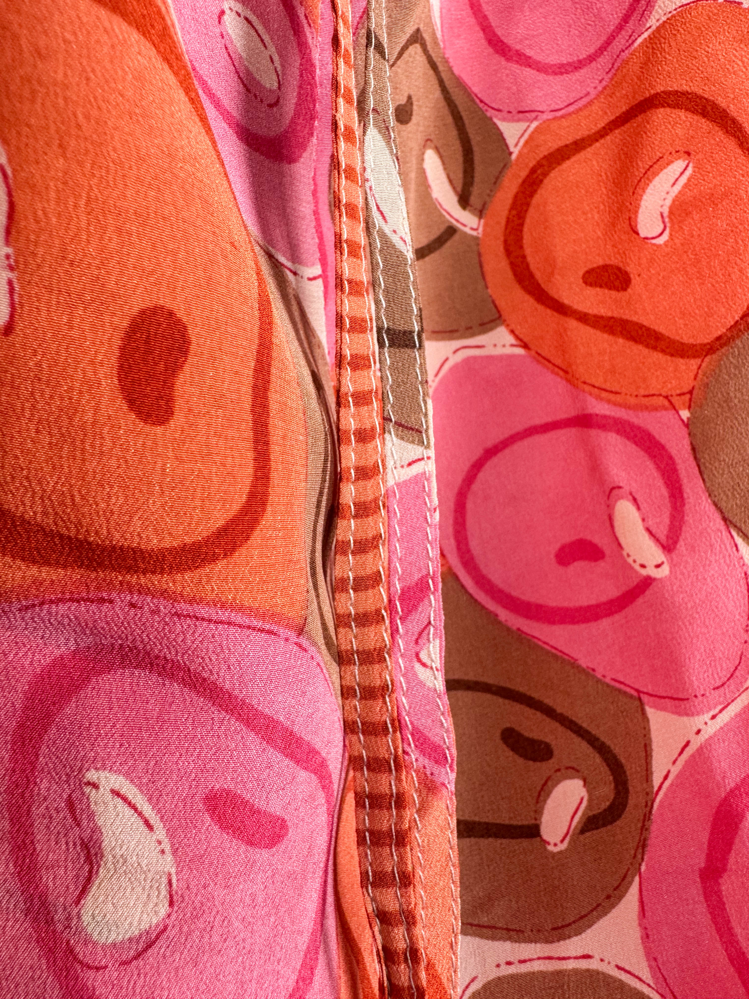 Patchwork silk dress - Love Protect Sustain