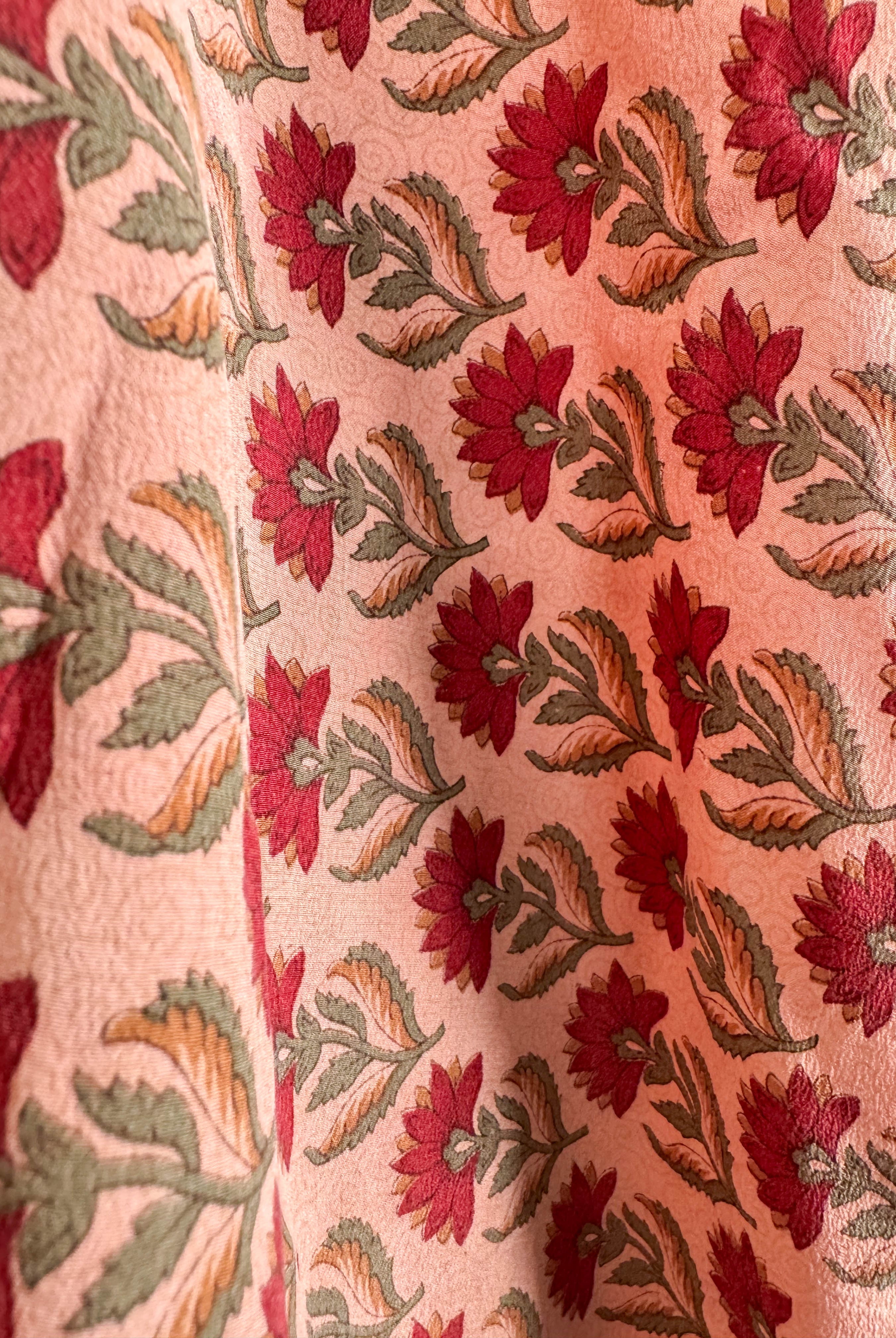 Patchwork silk dress - Love Protect Sustain