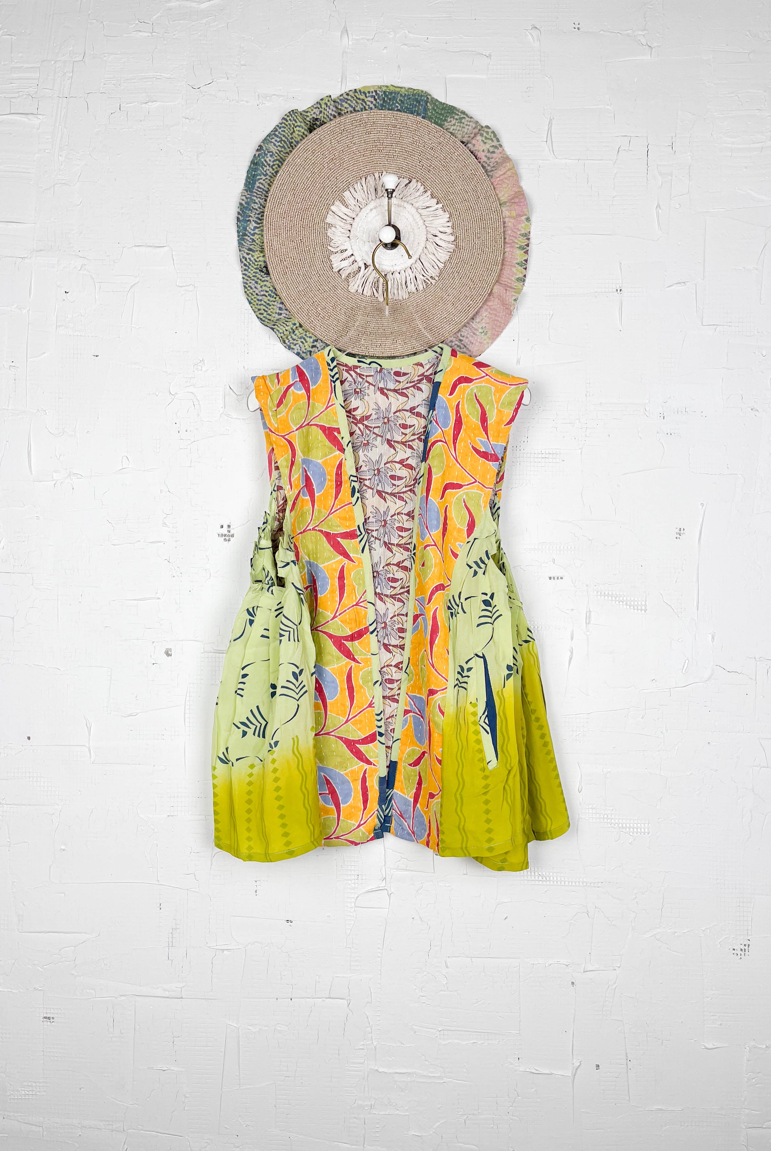 Patchwork silk top - Love Protect Sustain