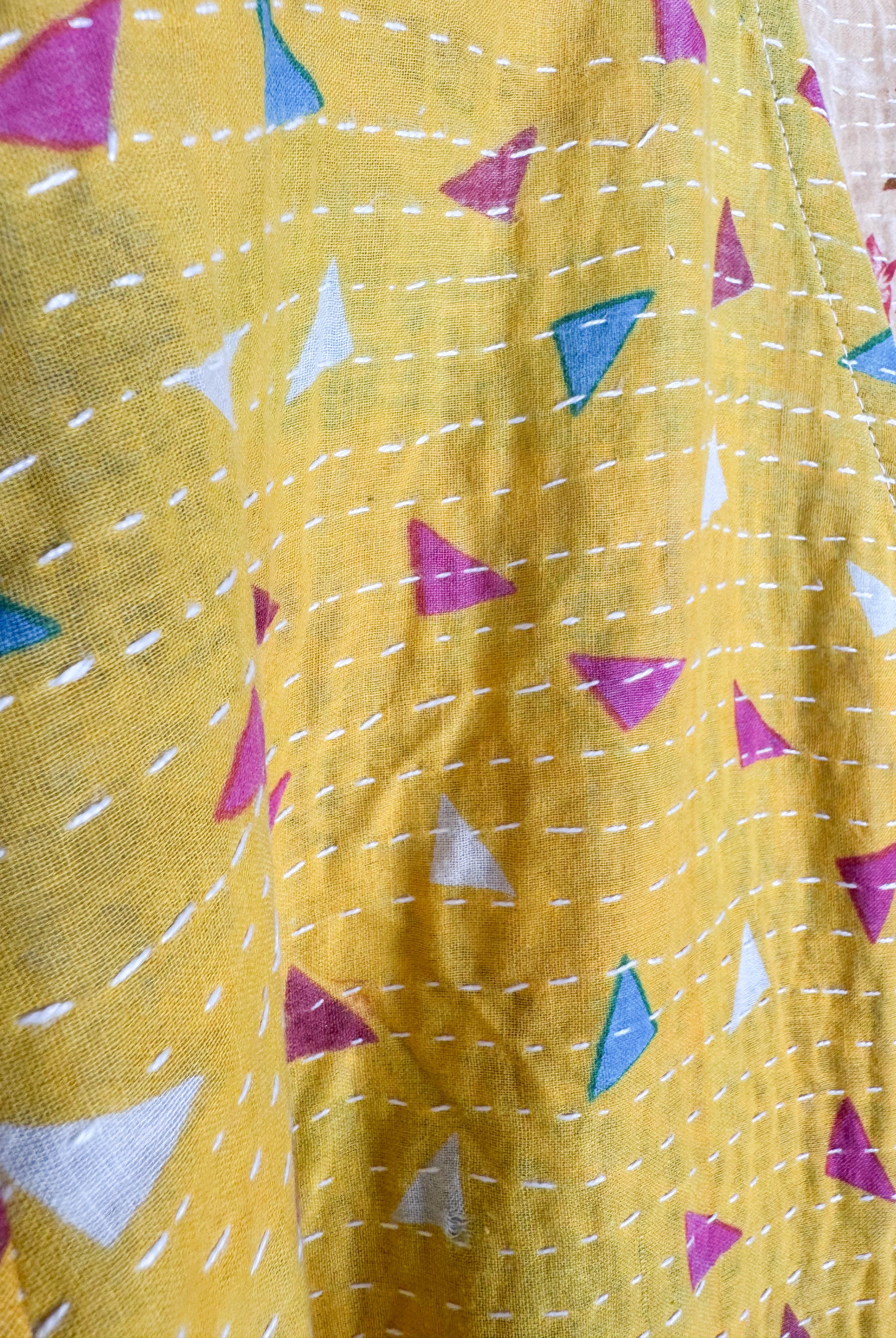 Patterned Kantha dress - Love Protect Sustain