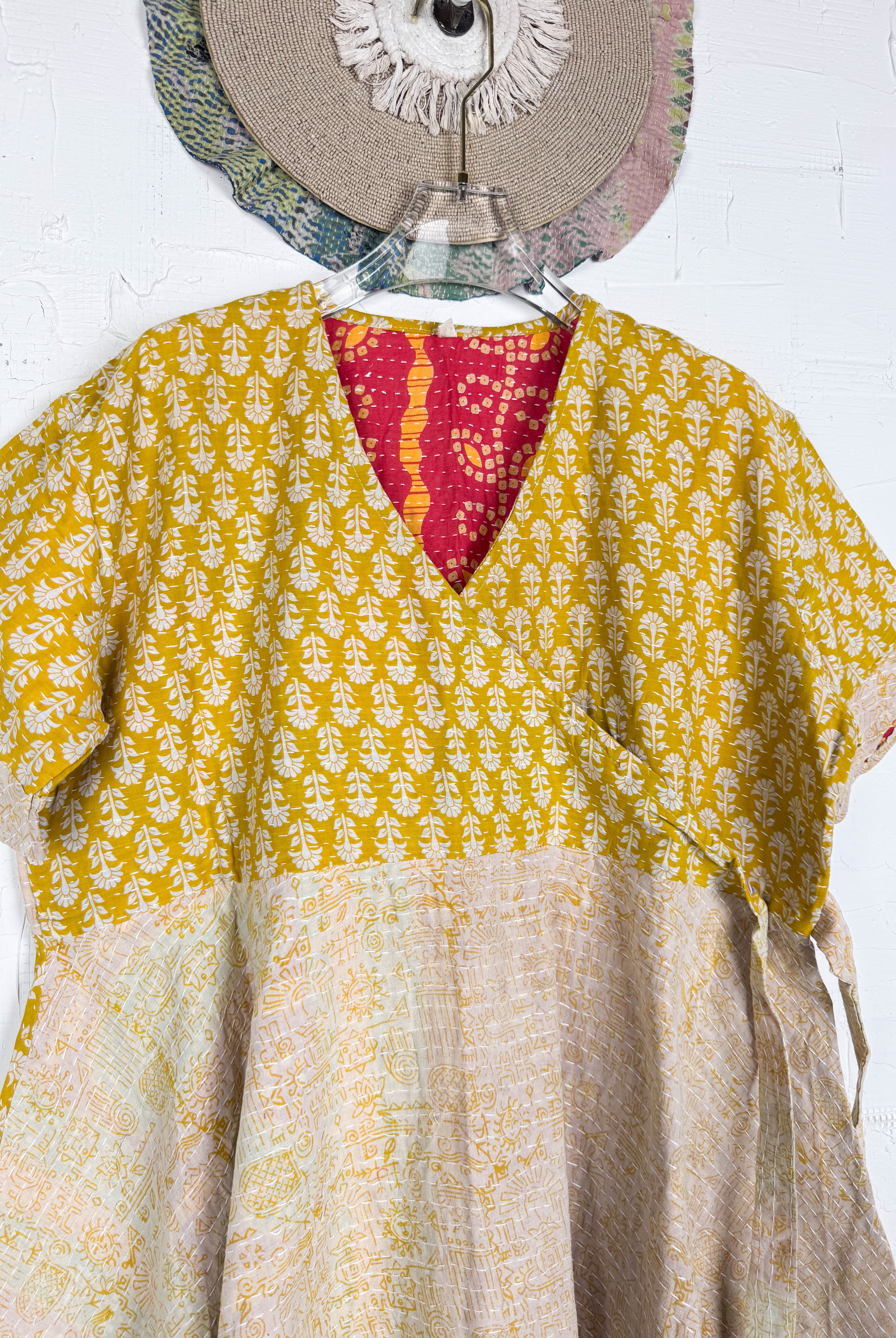Patterned Kantha dress- Love Protect Sustain