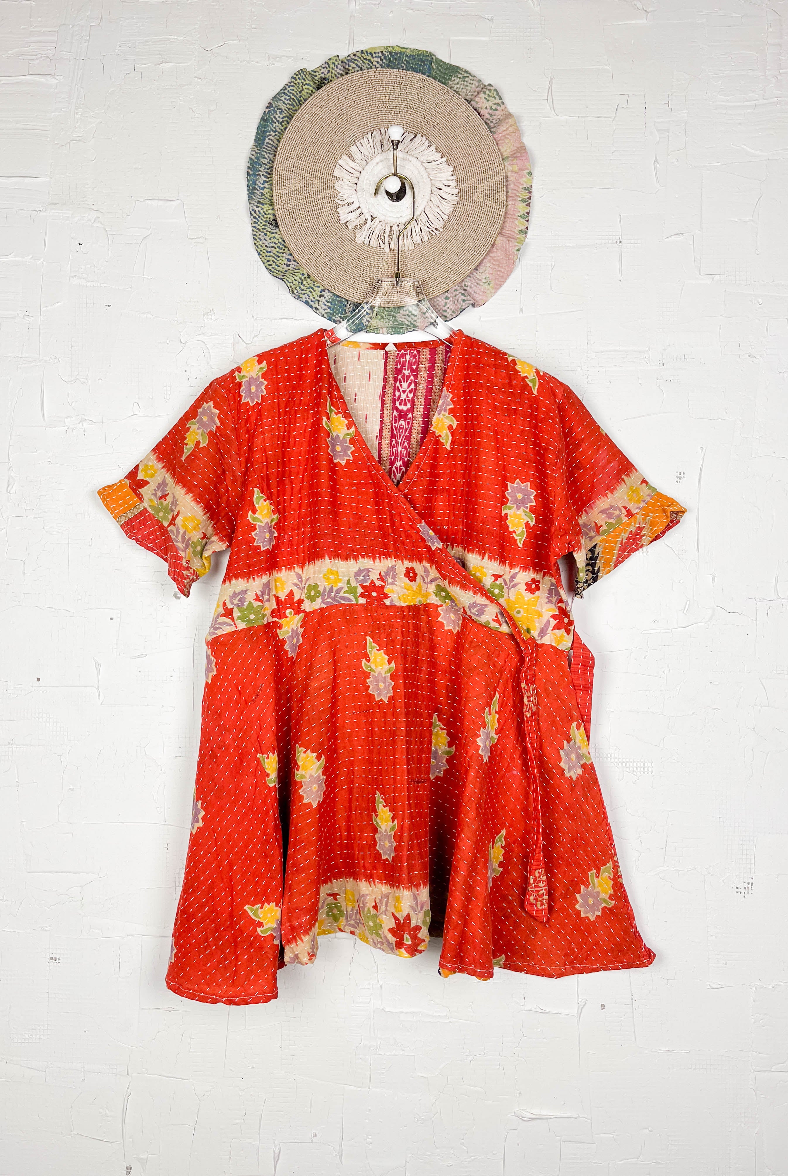 Patterned Kantha dress - Love Protect Sustain