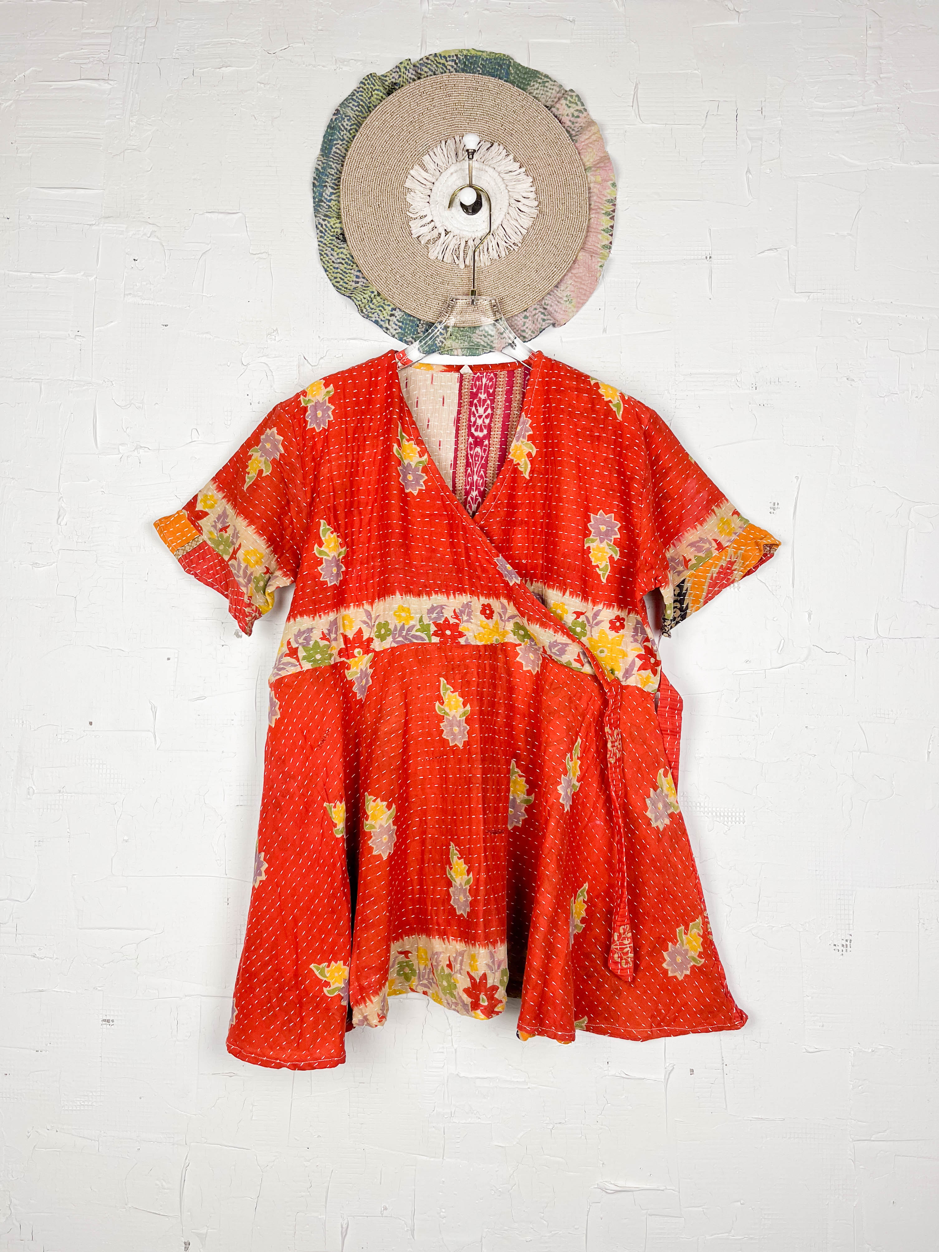 Patterned Kantha dress - Love Protect Sustain