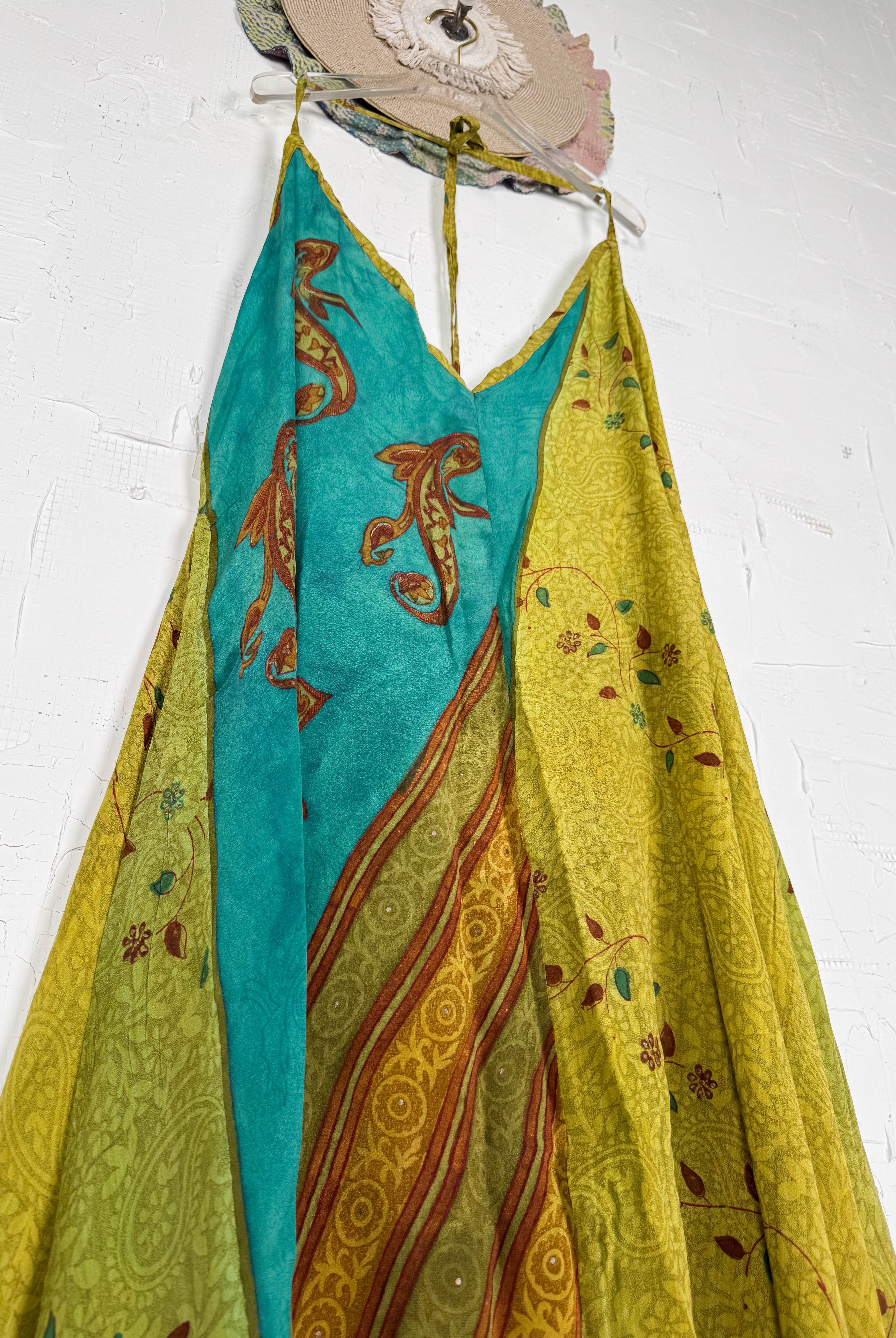 Patterned silk dress - Love Protect Sustain