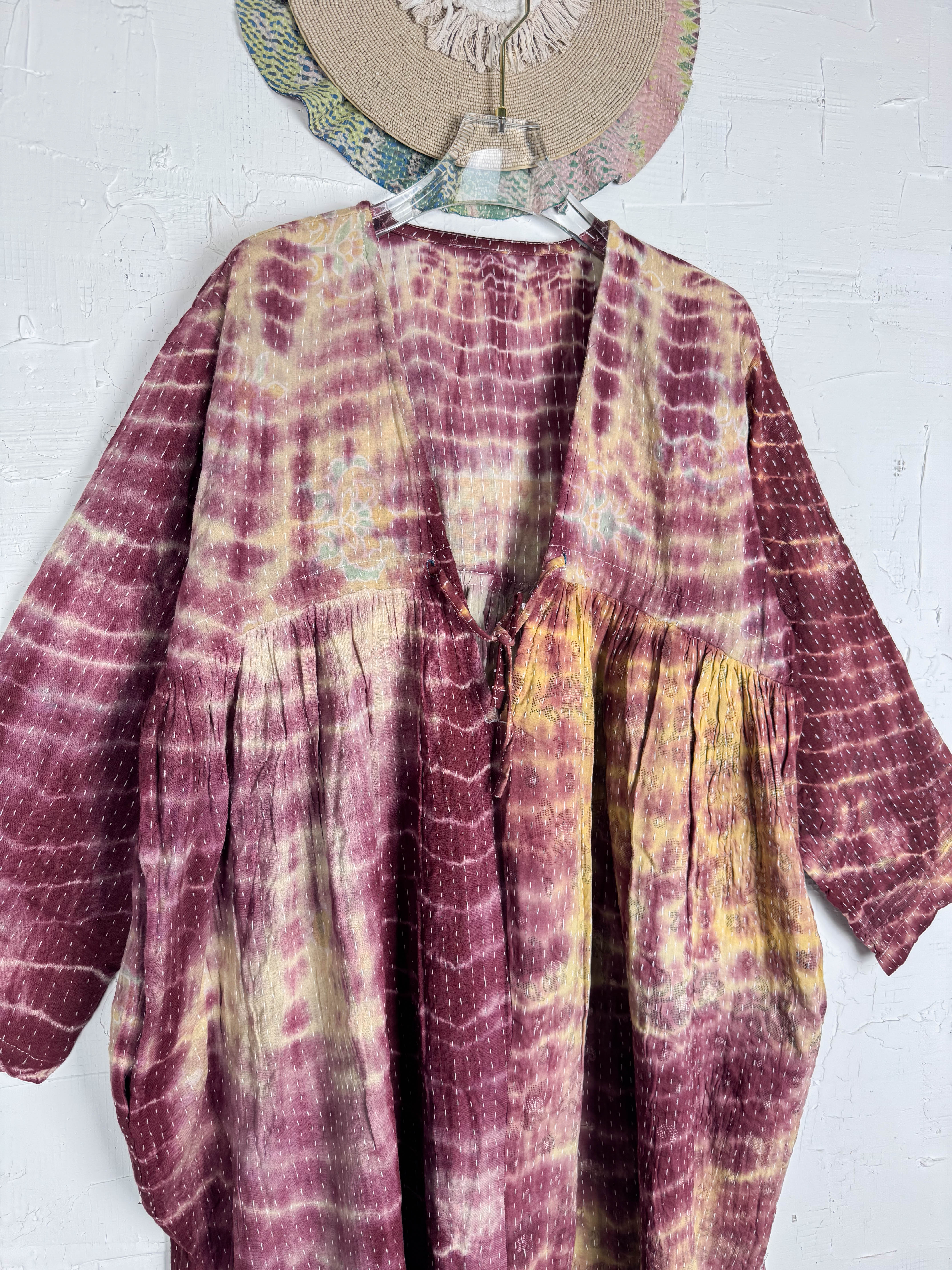 Patterned tie-dye jumpsuit - Love Protect Sustain