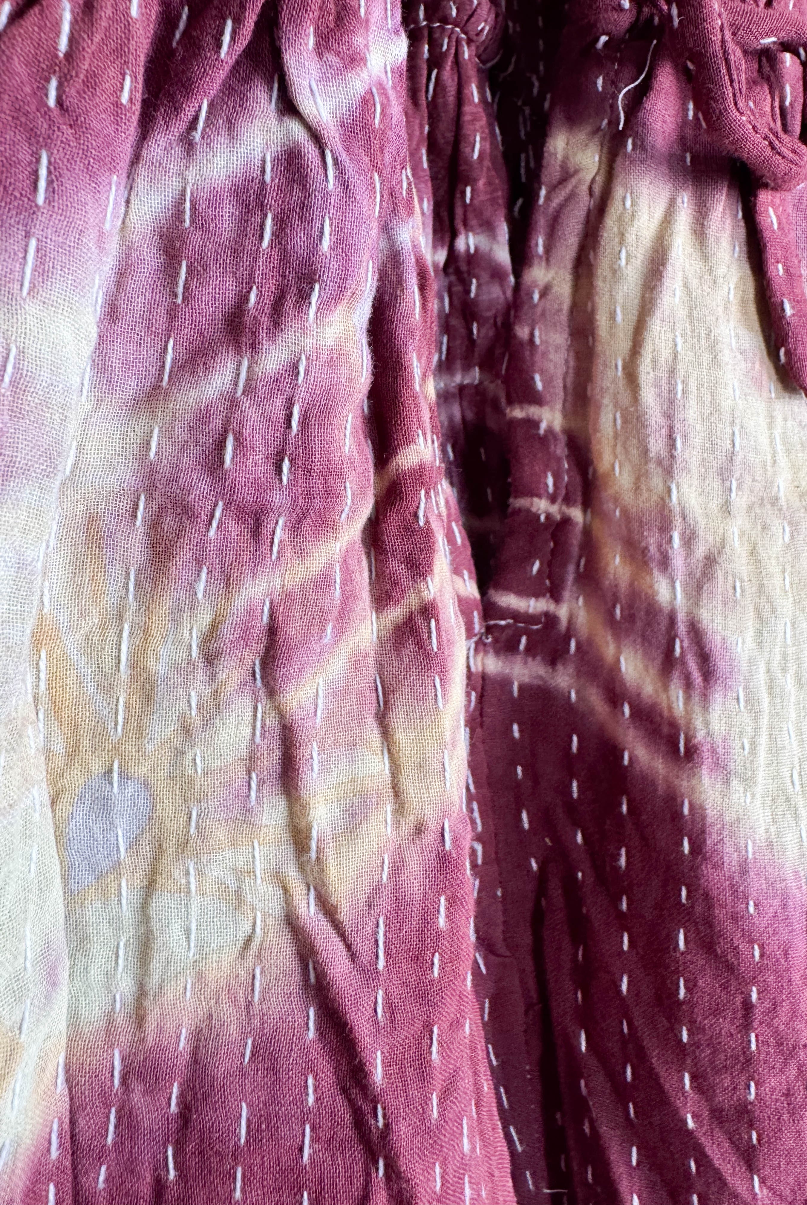 Patterned tie-dye jumpsuit - Love Protect Sustain