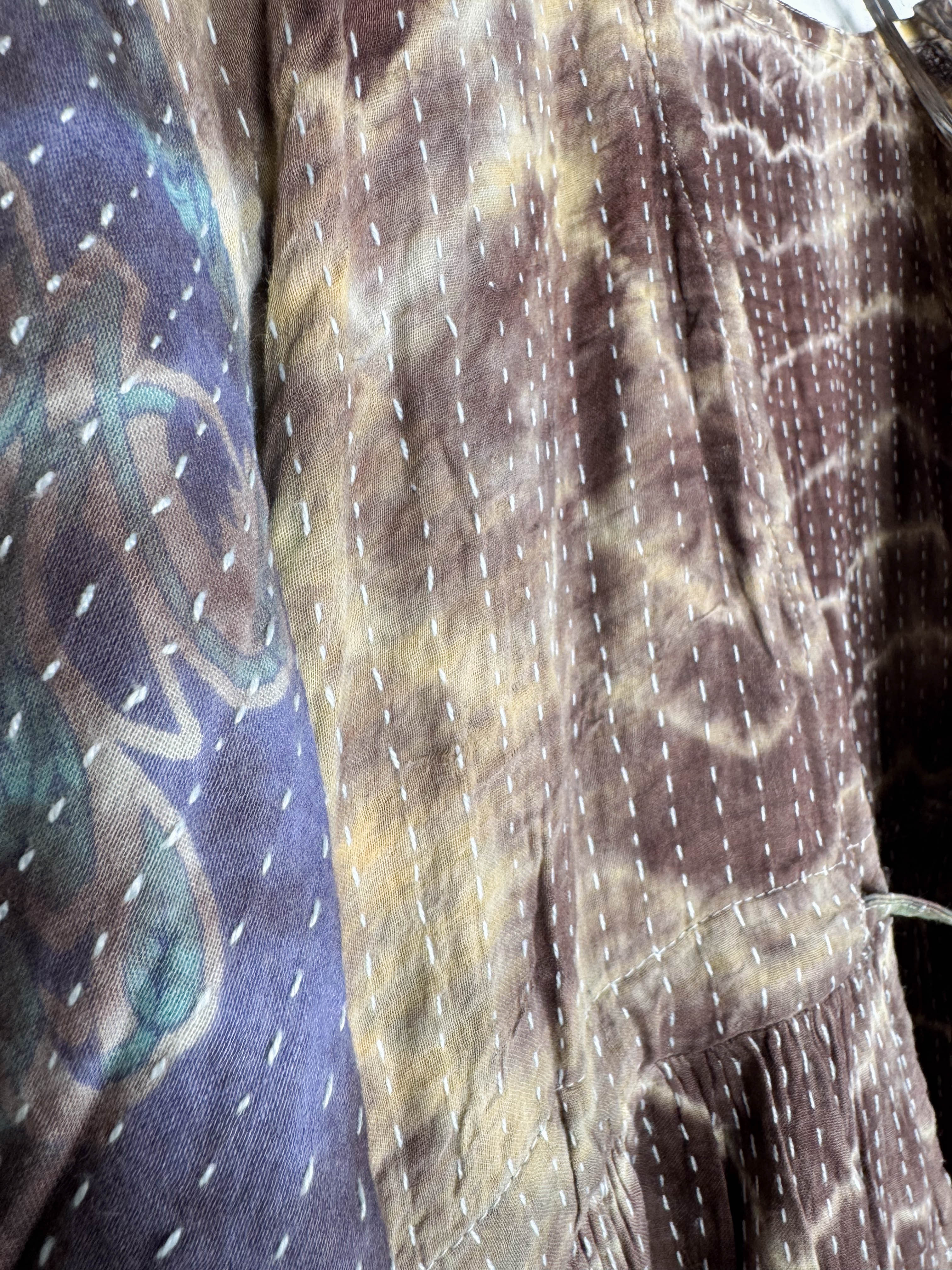 Patterned tie-dye jumpsuit - Love Protect Sustain