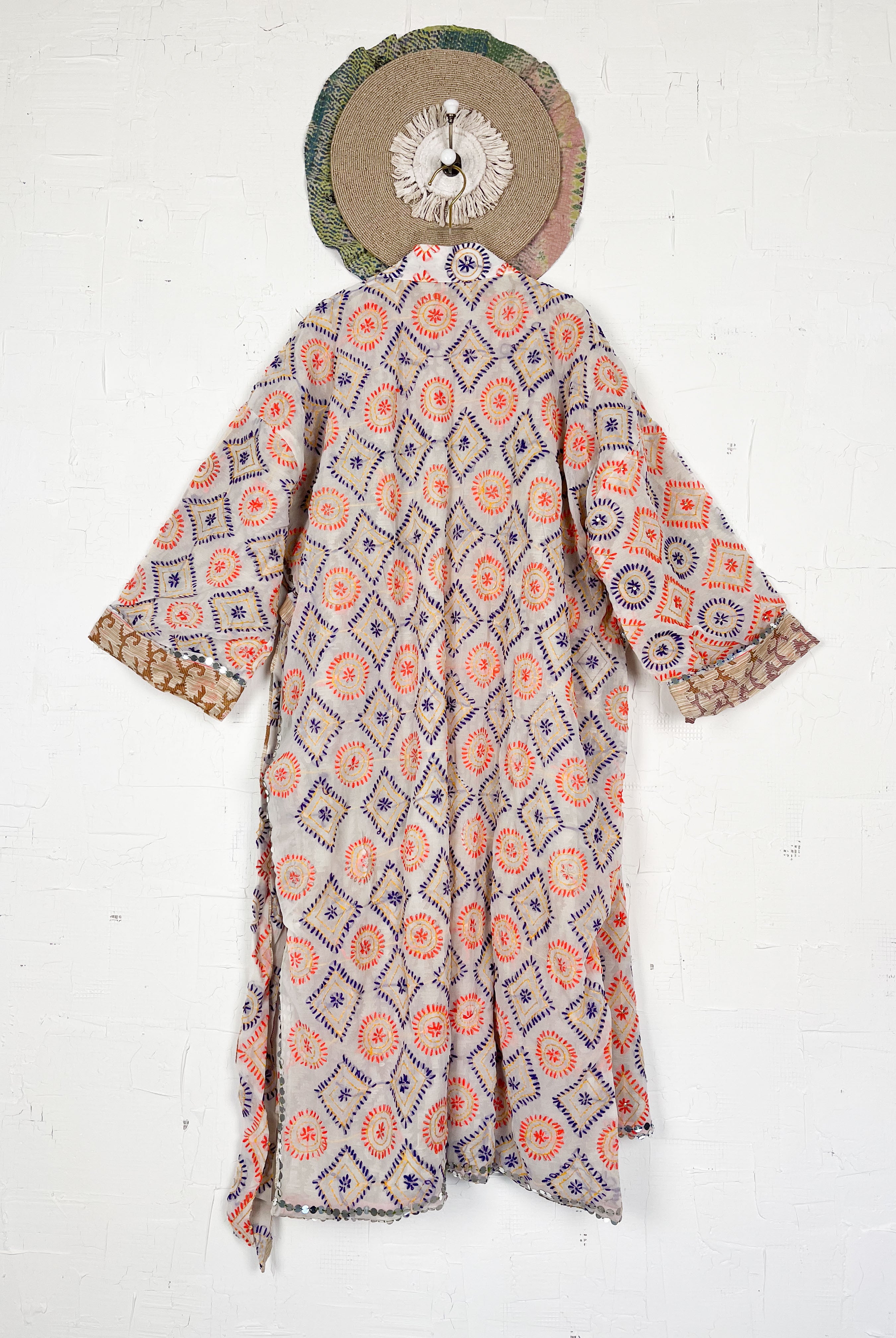 Phulkari jacket kimono - Love Protect Sustain