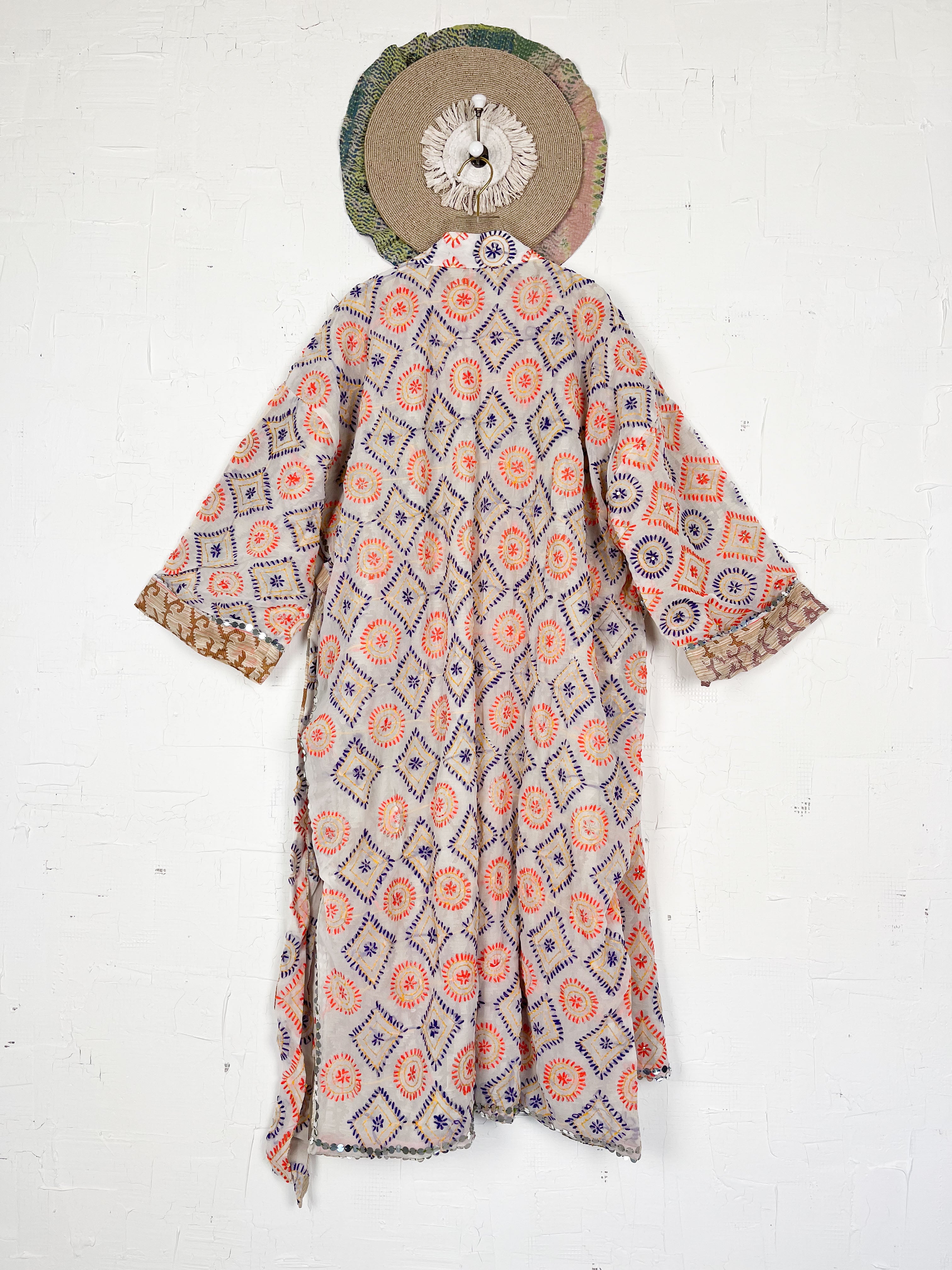 Phulkari jacket kimono - Love Protect Sustain