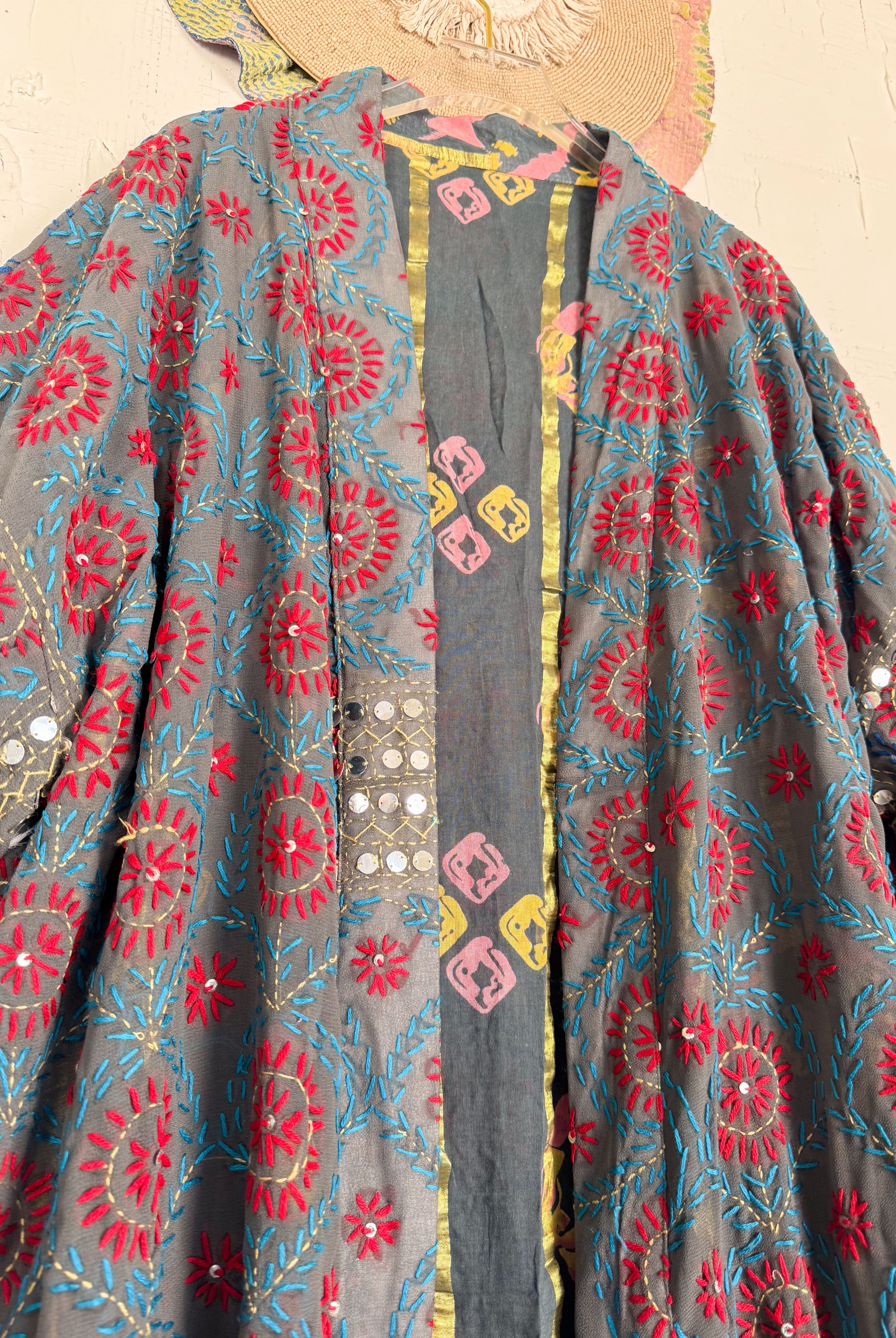 Phulkari kimono - Love Protect Sustain