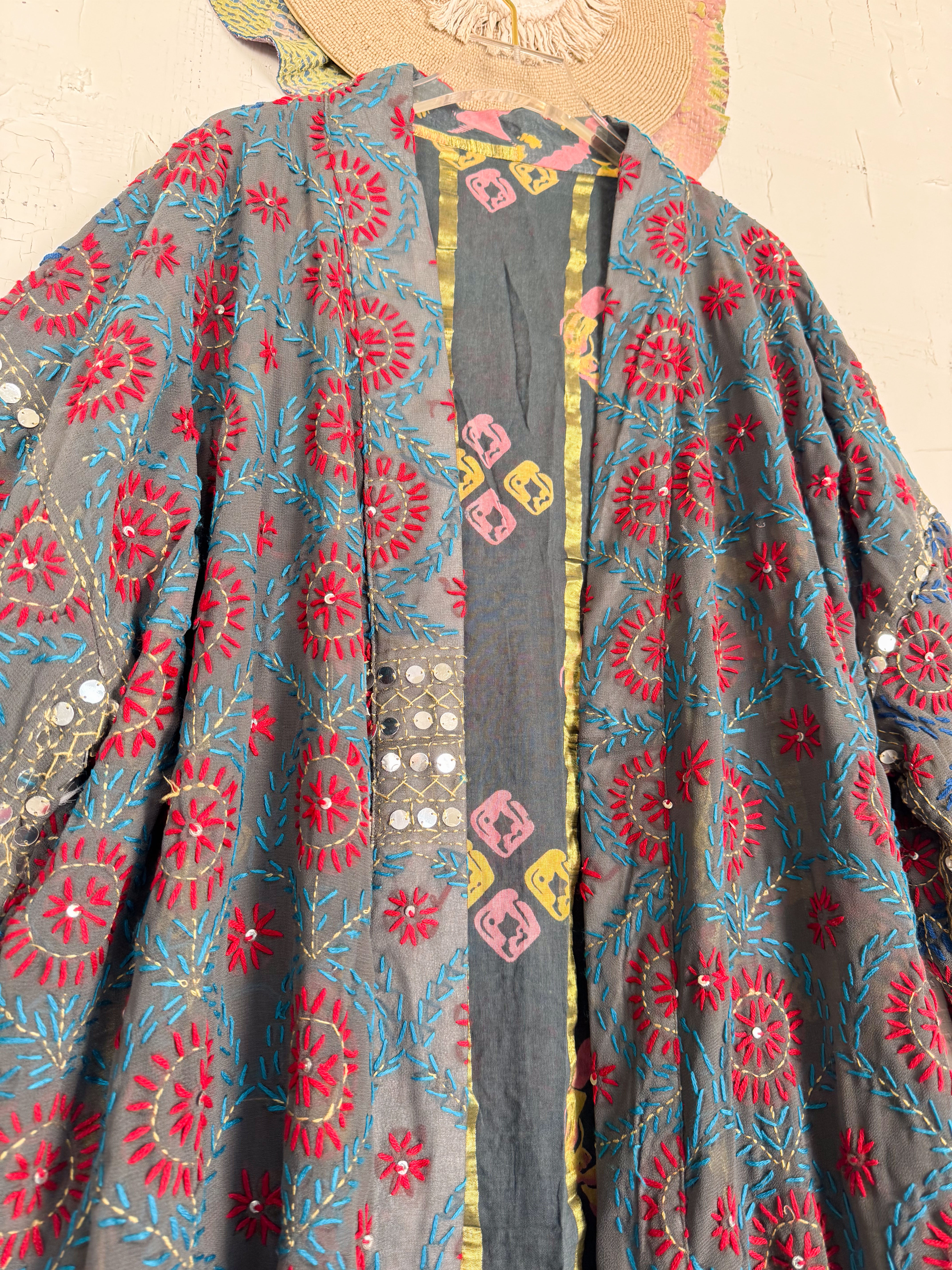 Phulkari kimono - Love Protect Sustain