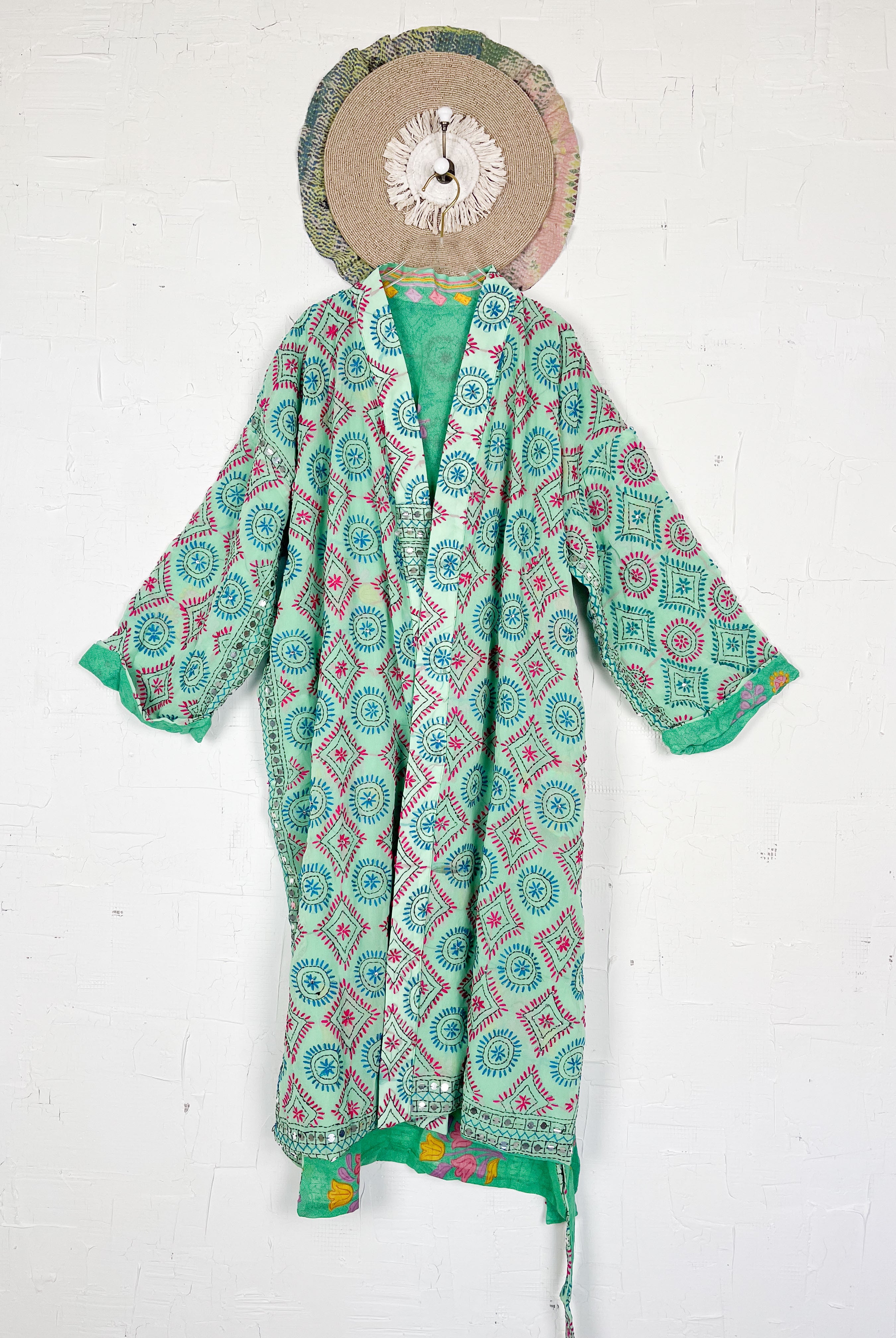 Phulkari kimono - Love Protect Sustain