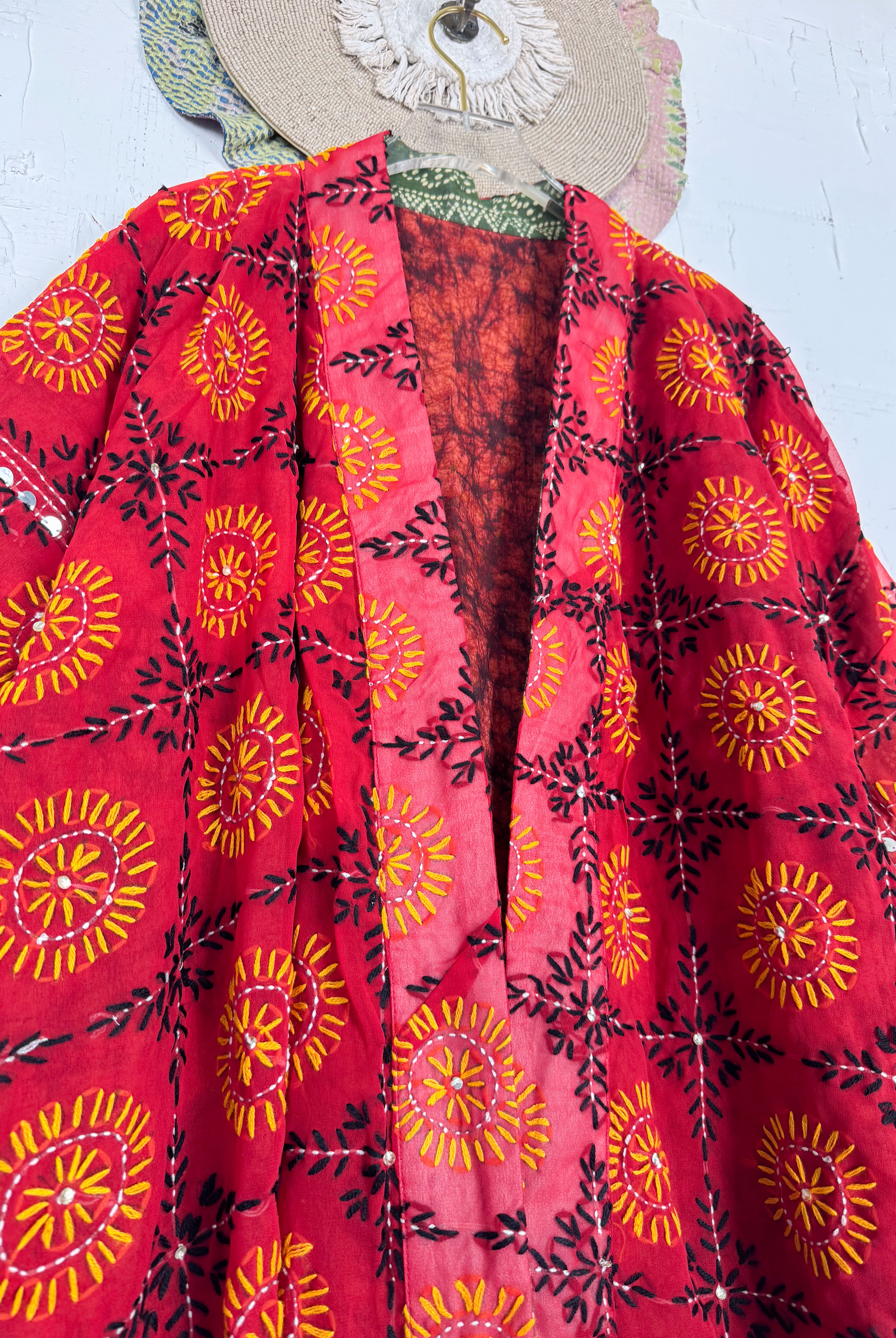 Phulkari kimono - Love Protect Sustain
