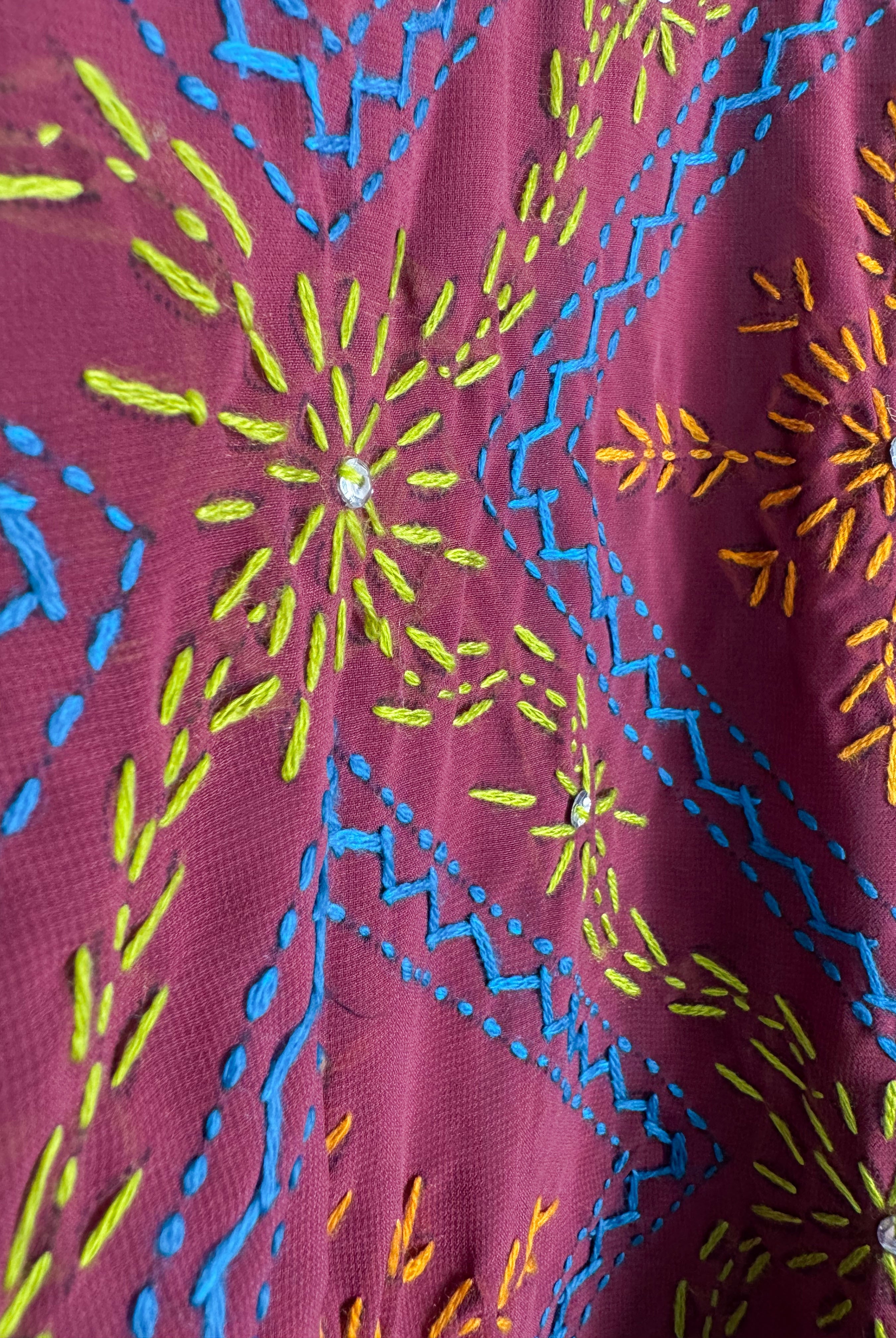 Phulkari kimono - Love Protect Sustain