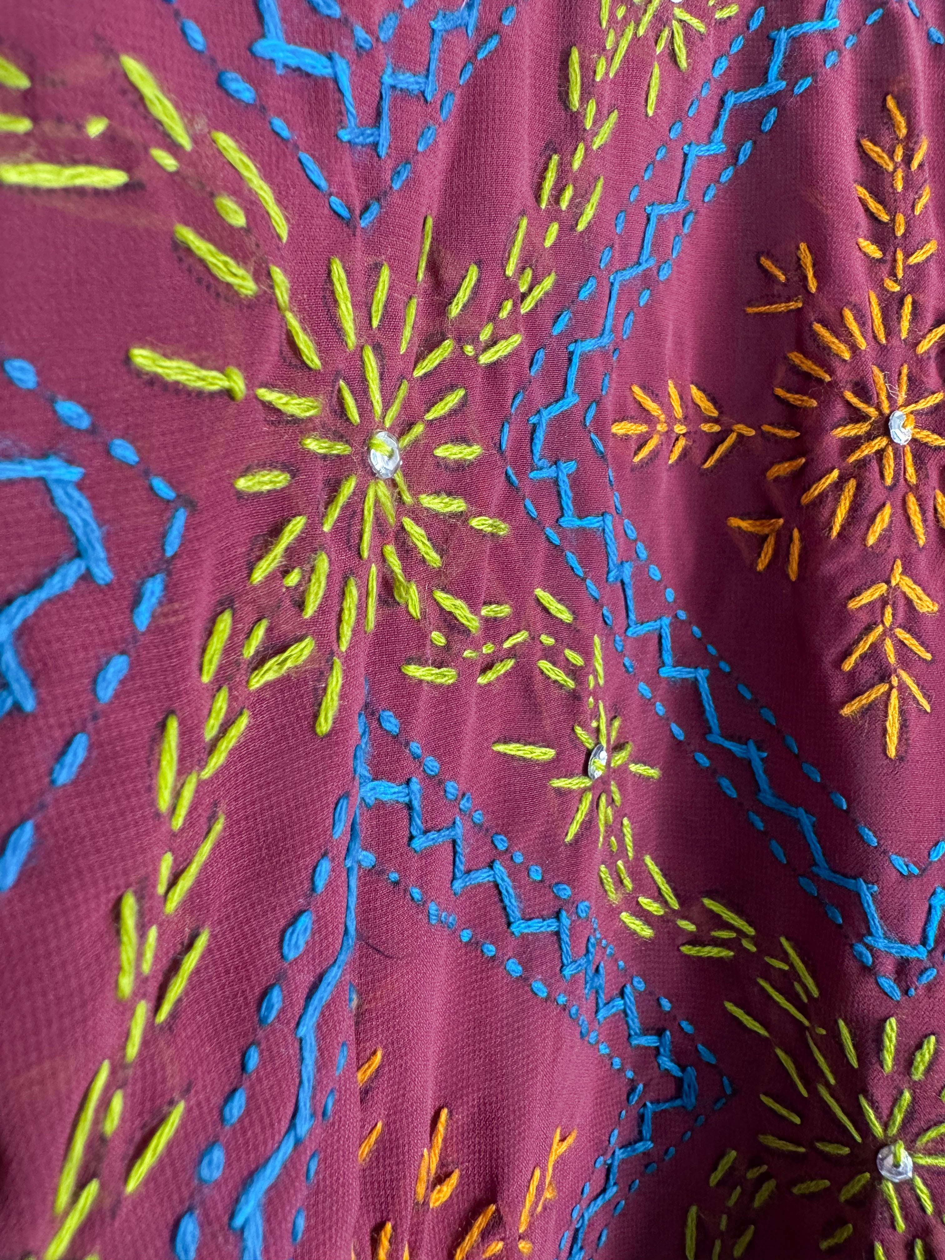 Phulkari kimono - Love Protect Sustain